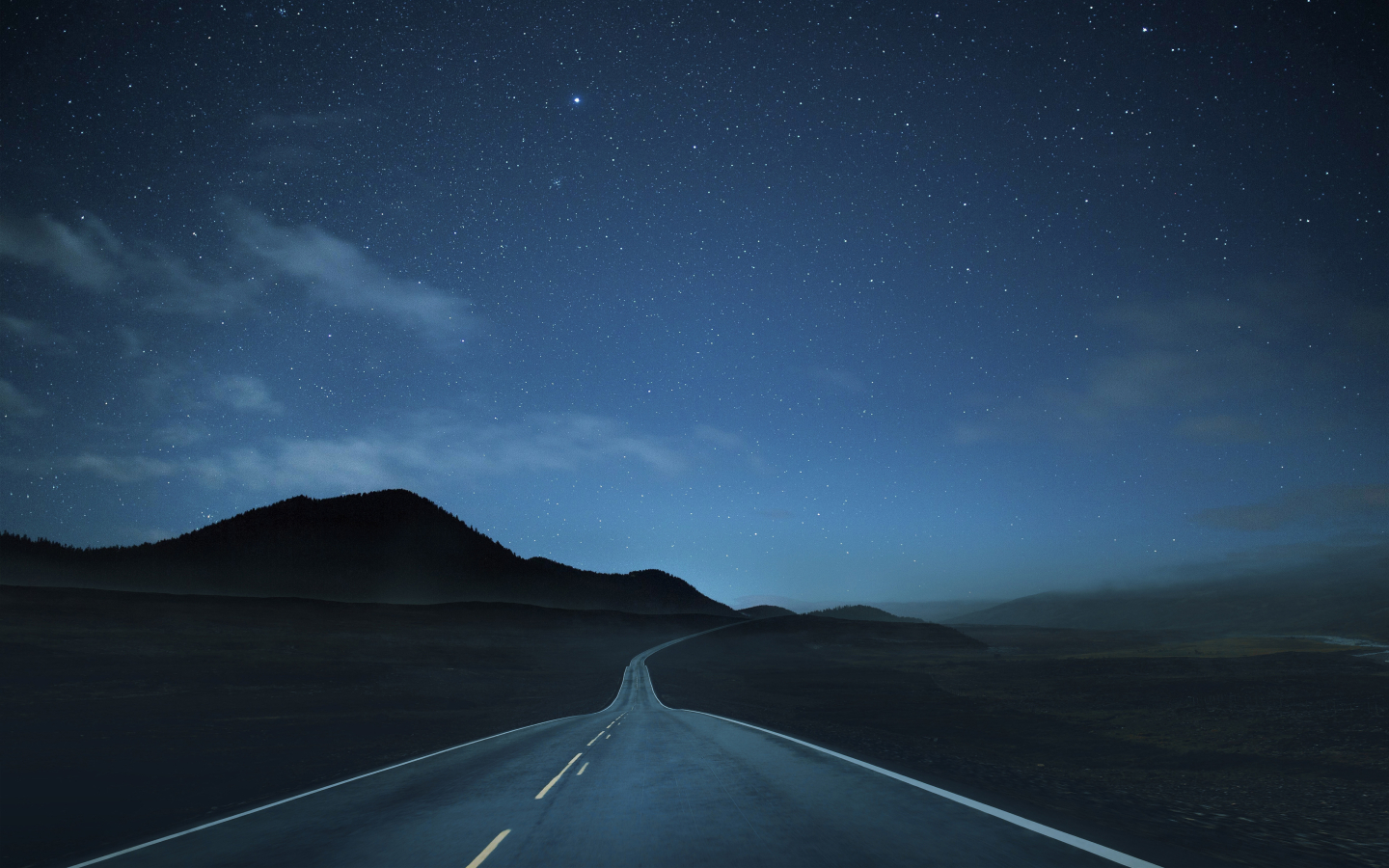 1440x900 Lonely Road At Night 1440x900 Wallpaper Hd Nature 4k