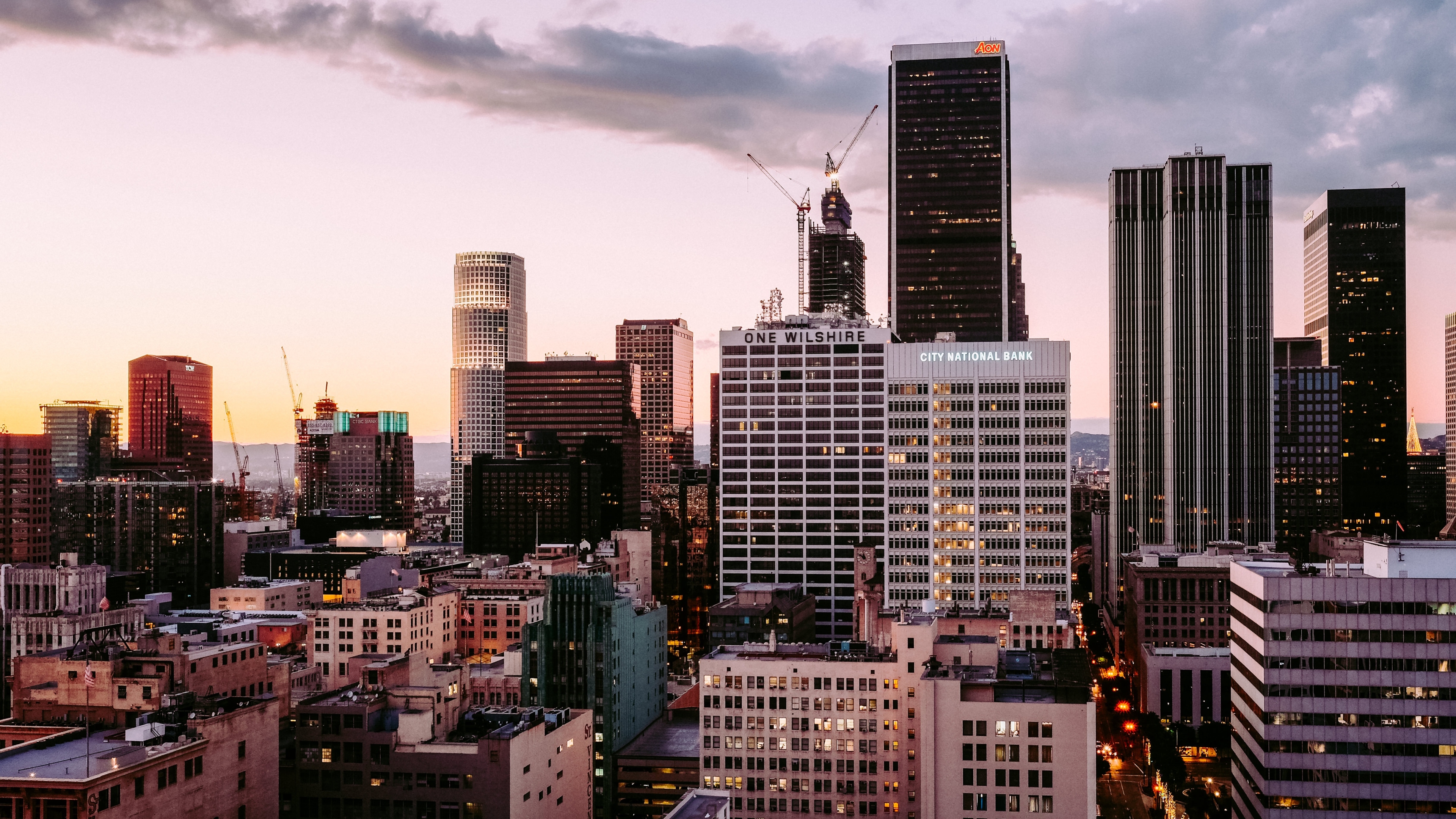 3840x2160 los angeles, skyscrapers, buildings 4K Wallpaper, HD City 4K