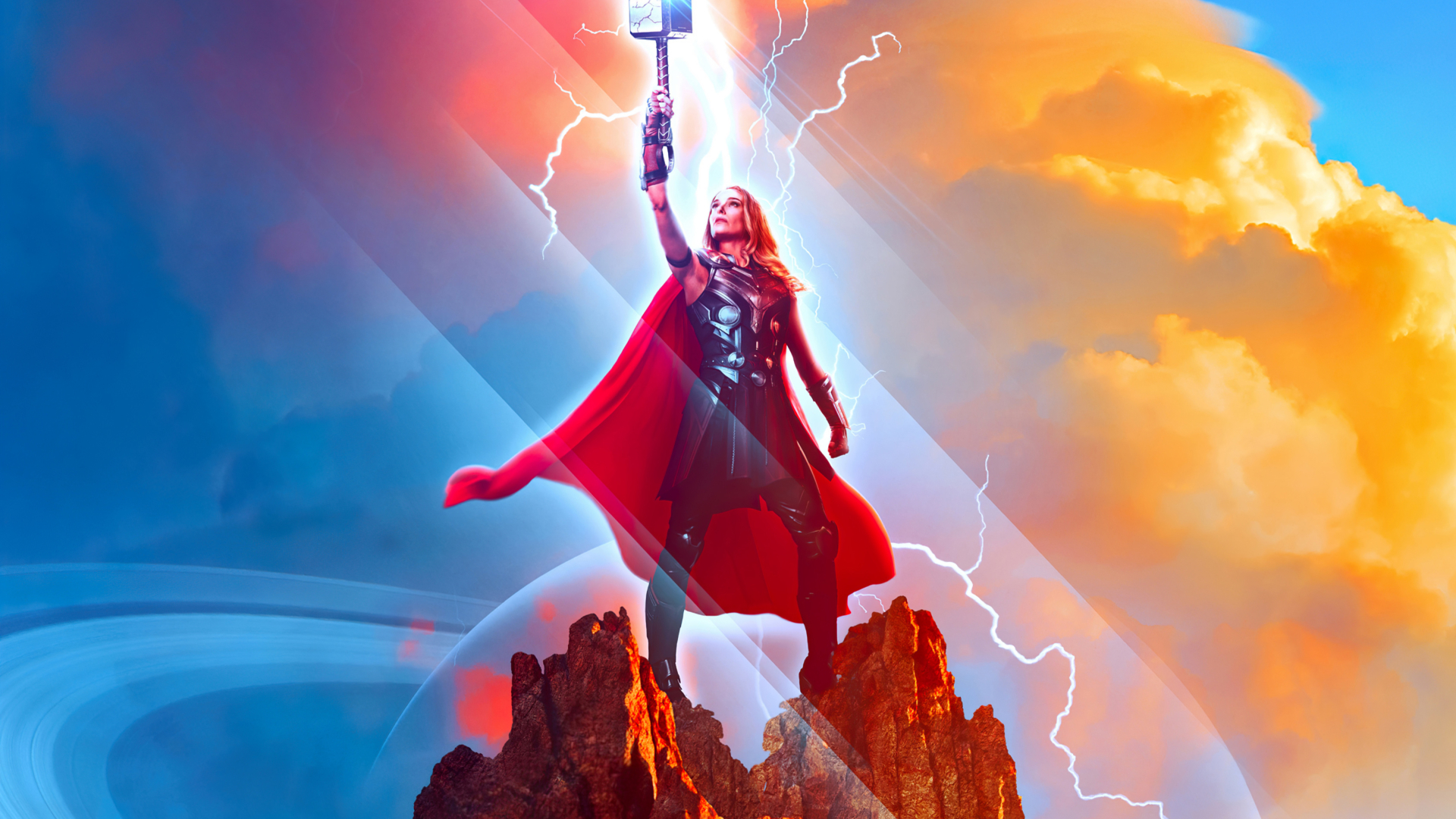 1920x1080 Love and Thunder Lady Mighty Thor 1080P Laptop Full HD Wallpaper,  HD Movies 4K Wallpapers, Images, Photos and Background - Wallpapers Den