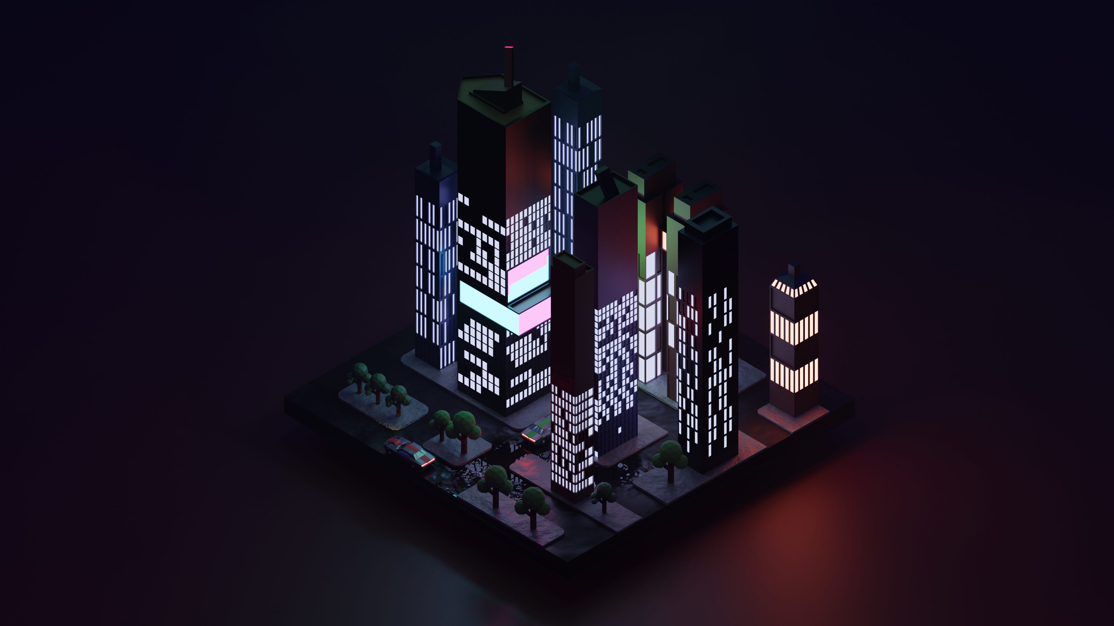 Low Poly City Block Wallpaper, HD Artist 4K Wallpapers, Images, Photos and  Background - Wallpapers Den