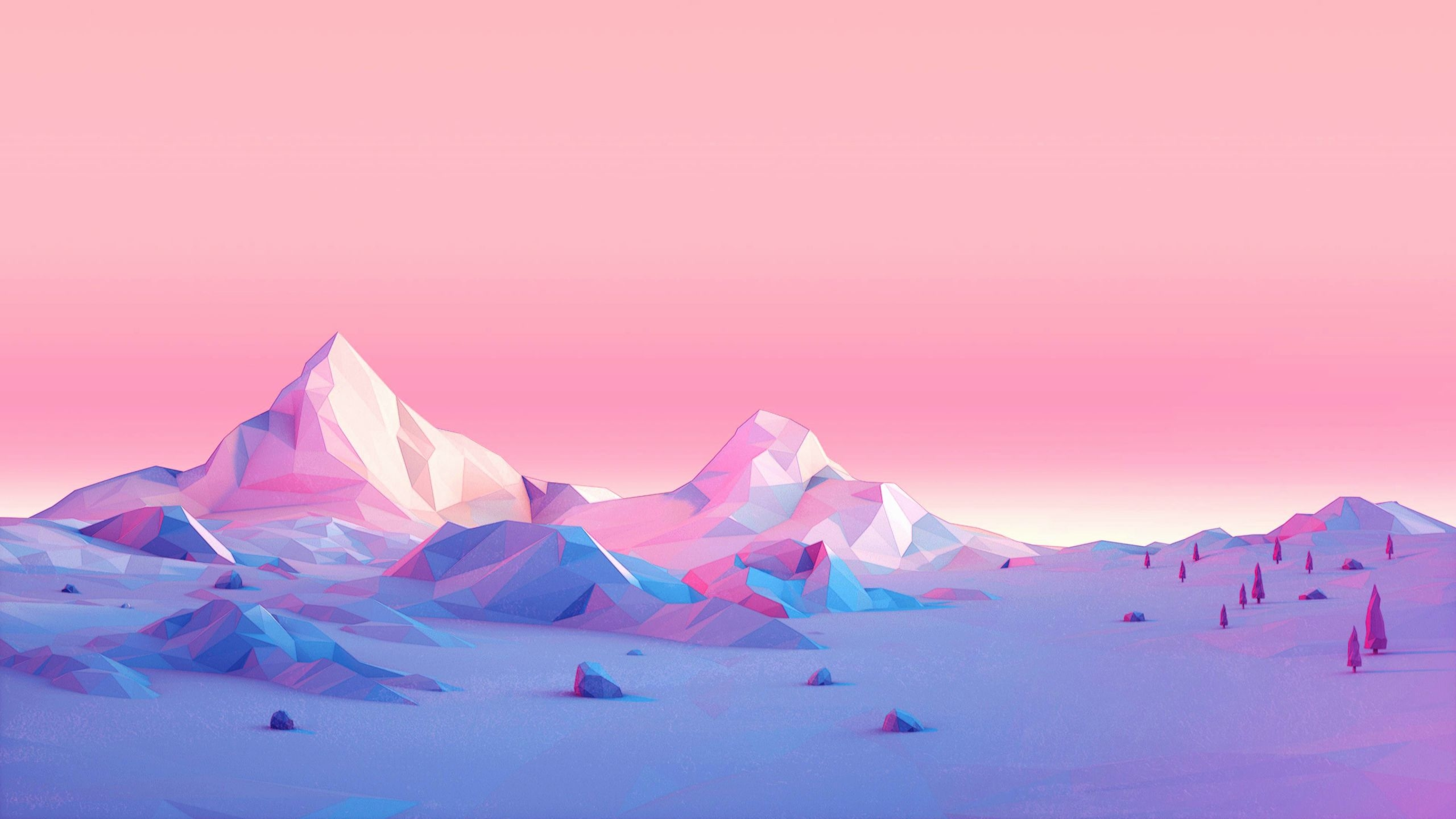 7680x4320 Resolution Low Poly Mountains 8K Wallpaper - Wallpapers Den