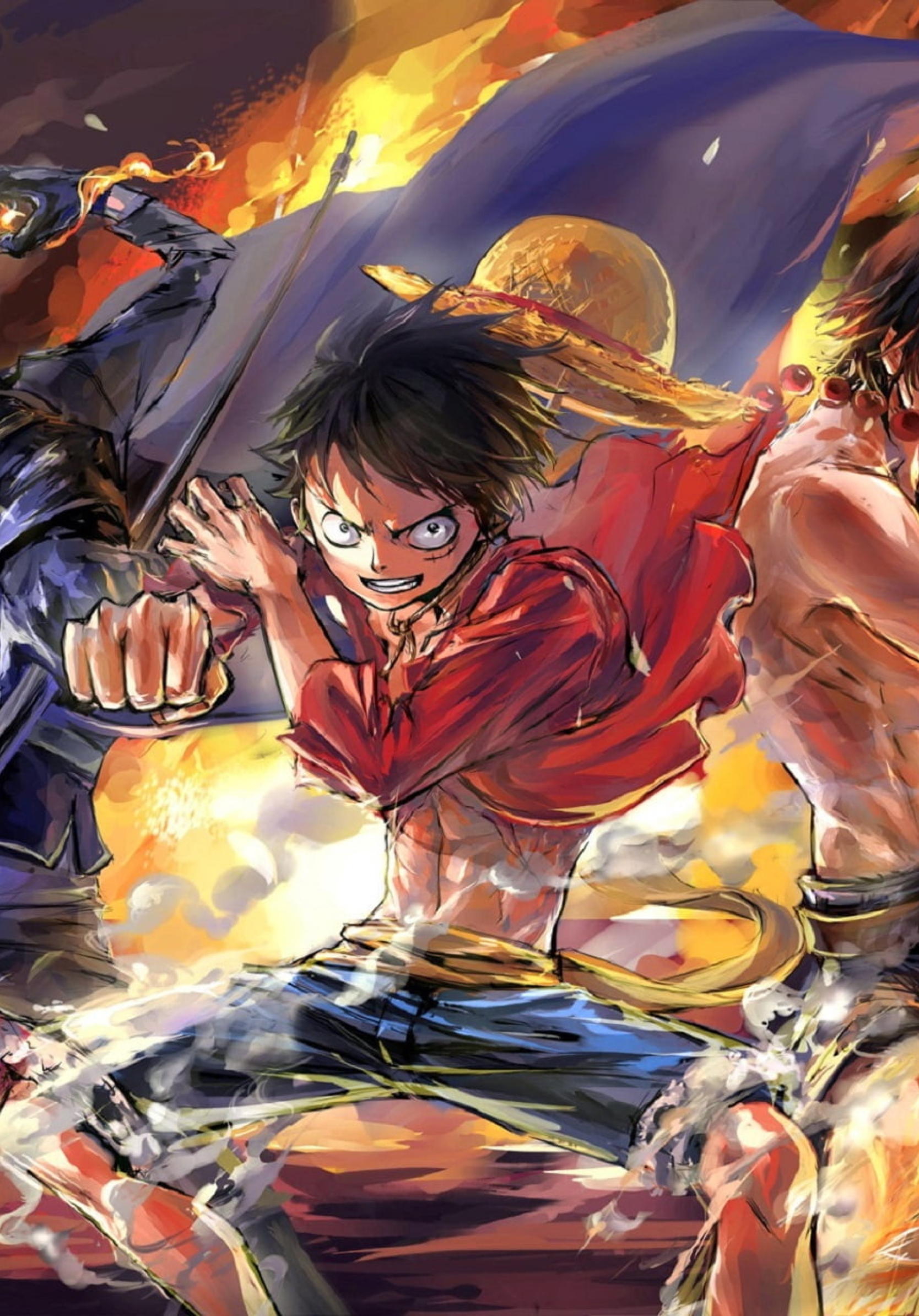 1668x2388 Luffy Ace And Sabo One Piece Team 1668x2388