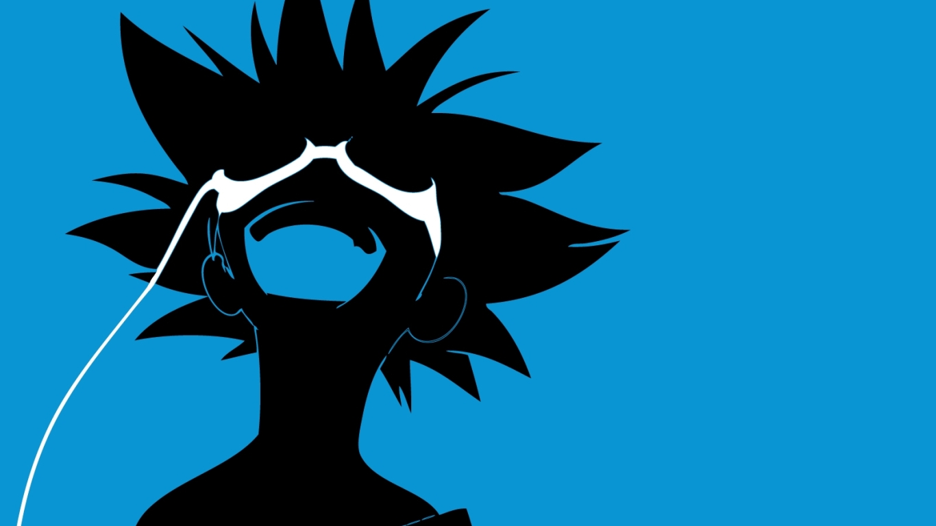 1366x768 Resolution male, silhouette, headphones 1366x768 Resolution ...