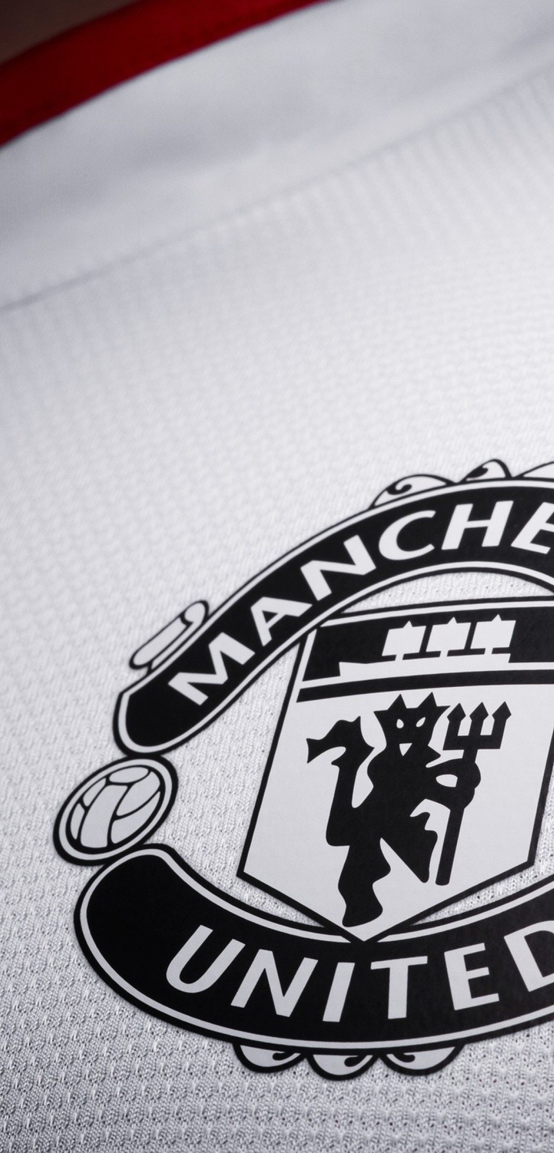 Black Manchester United Logo Wallpaper