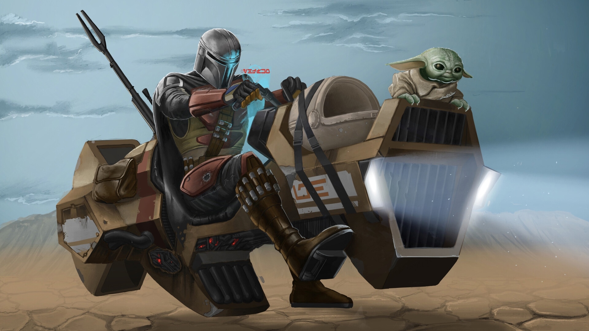 3840x2160201945 Mandalorian and Grogu Riding 3840x2160201945 Resolution