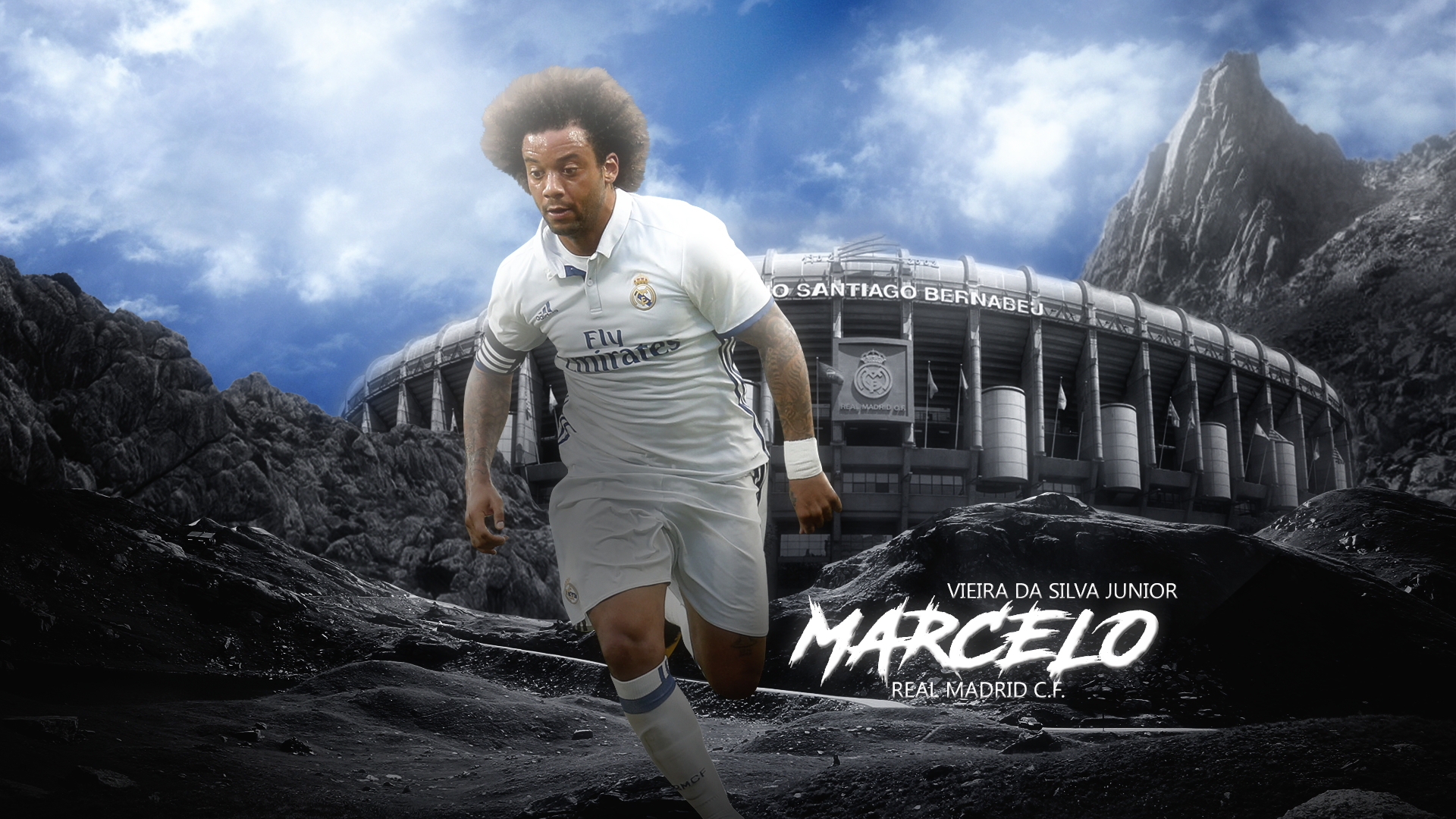 1920x1080 Marcelo Vieira Art Real Madrid 1080P Laptop Full HD Wallpaper, HD  Sports 4K Wallpapers, Images, Photos and Background - Wallpapers Den