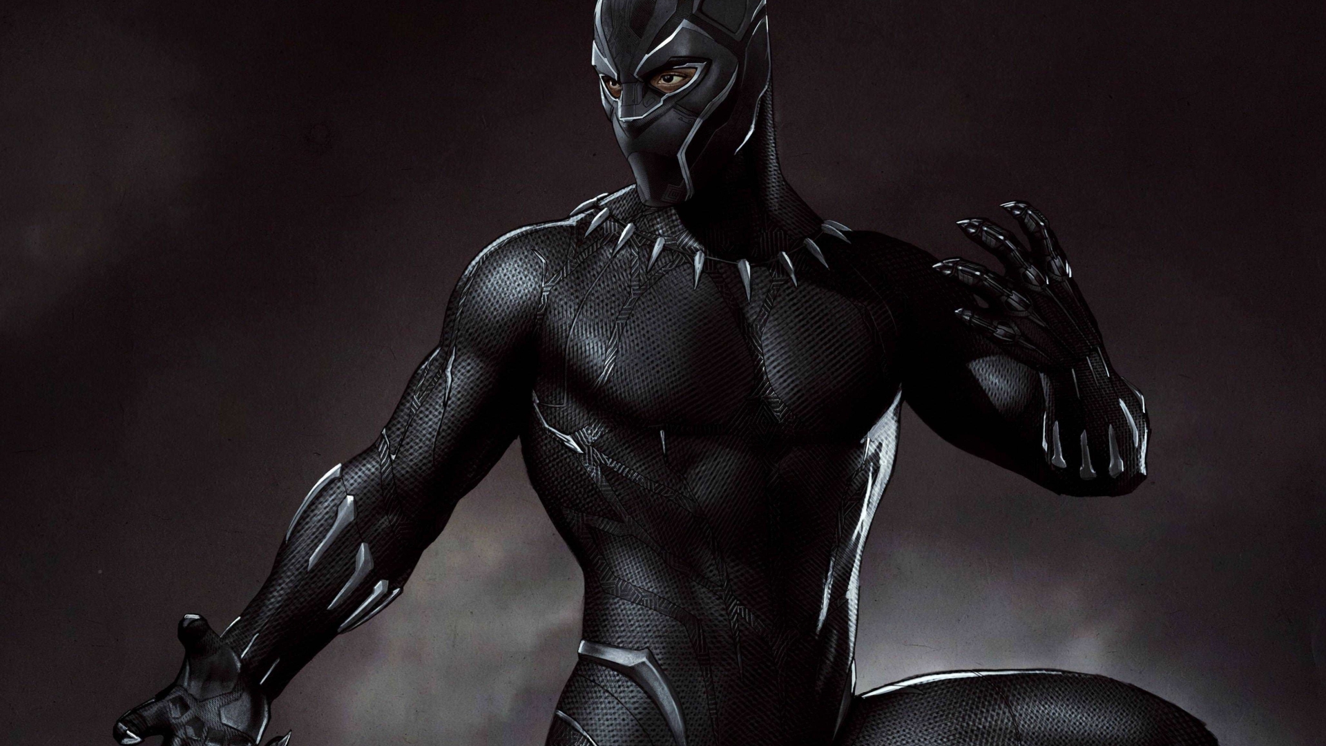 Download Marvel Black Panther Artwork 1920x1080 Resolution HD 4K