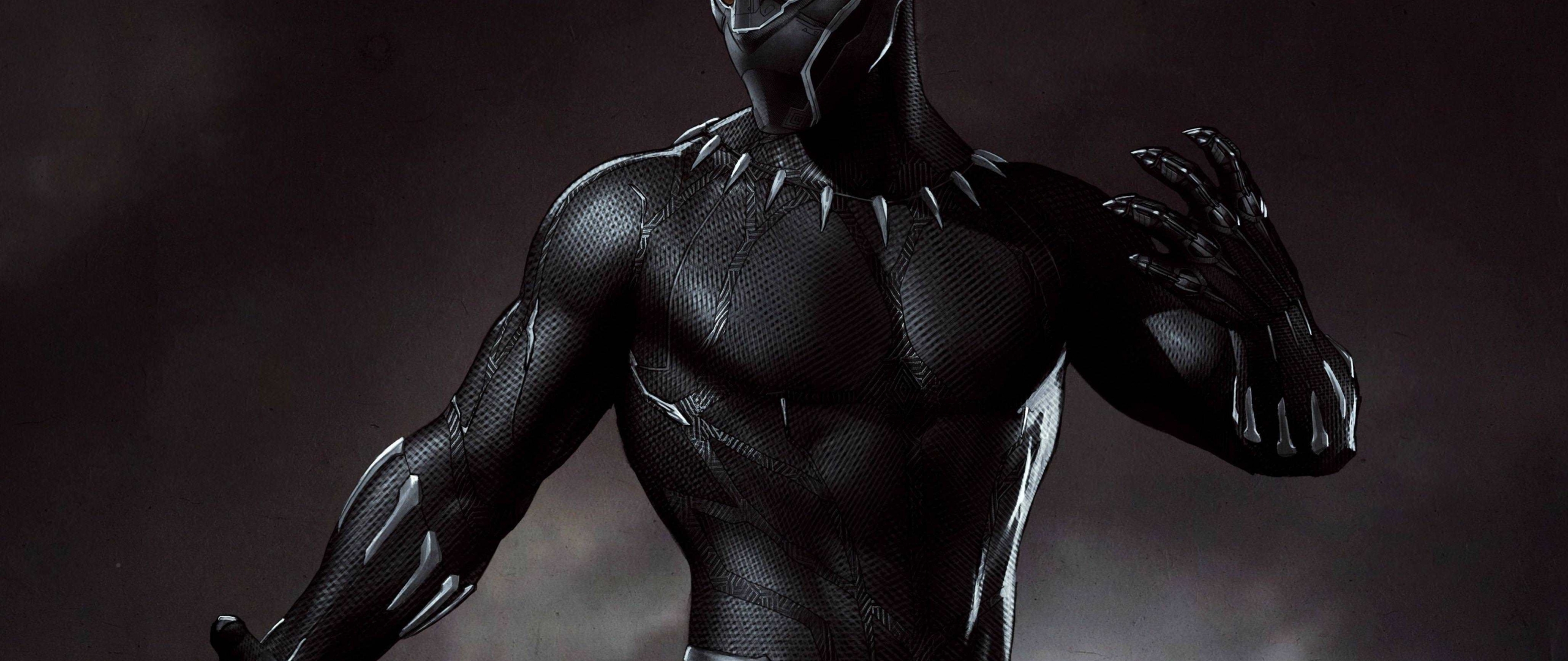 2560x1080 Marvel Black Panther Artwork 2560x1080 Resolution 