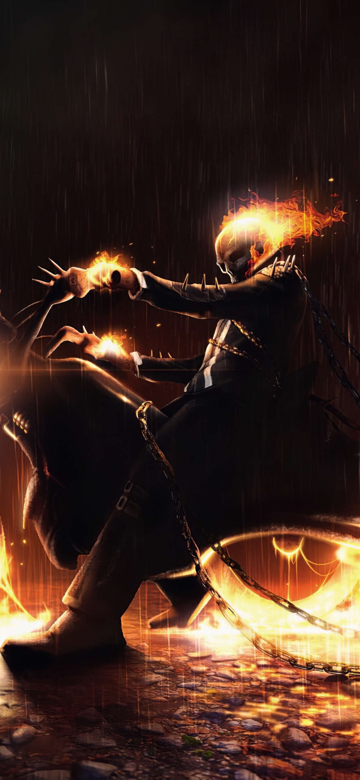 Fire Skull 1 3d art black dark ghost rider iphone orange smoke HD  phone wallpaper  Peakpx
