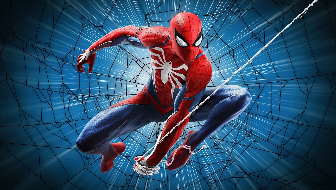 1360x768 Marvel Comic Spider Man PS4