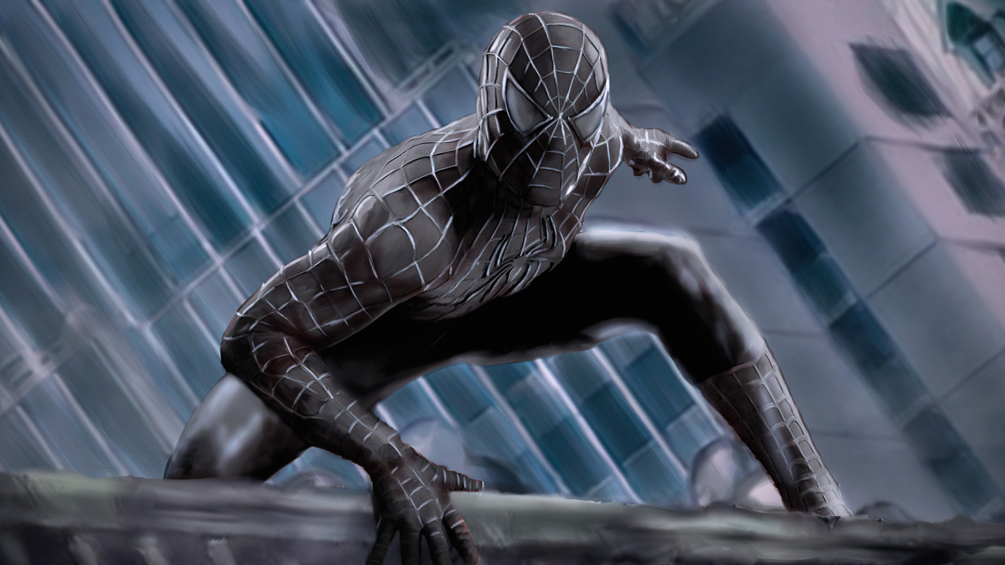 Marvel Comics Spider Man Black Costume Wallpaper Hd Superheroes 4k Wallpapers Images Photos And Background Wallpapers Den