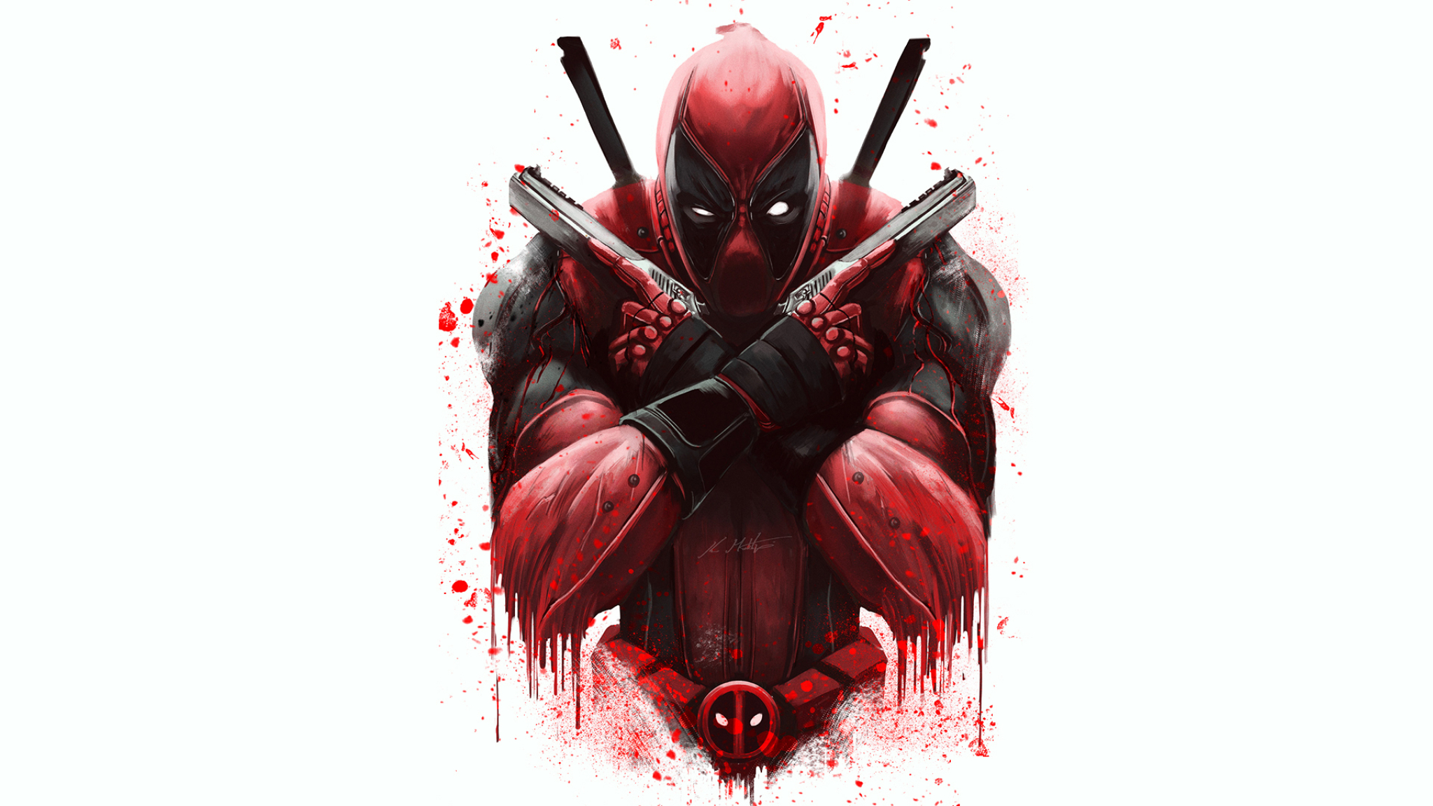2048x1152 Marvel Deadpool Artwork 2048x1152 Resolution Wallpaper, HD Movies  4K Wallpapers, Images, Photos and Background - Wallpapers Den