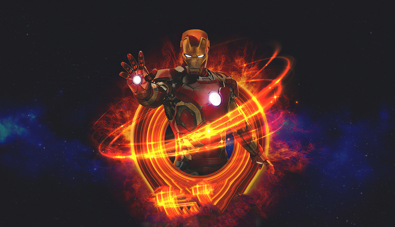 1336x768 Marvel Iron Man Art HD Laptop Wallpaper, HD Superheroes 4K