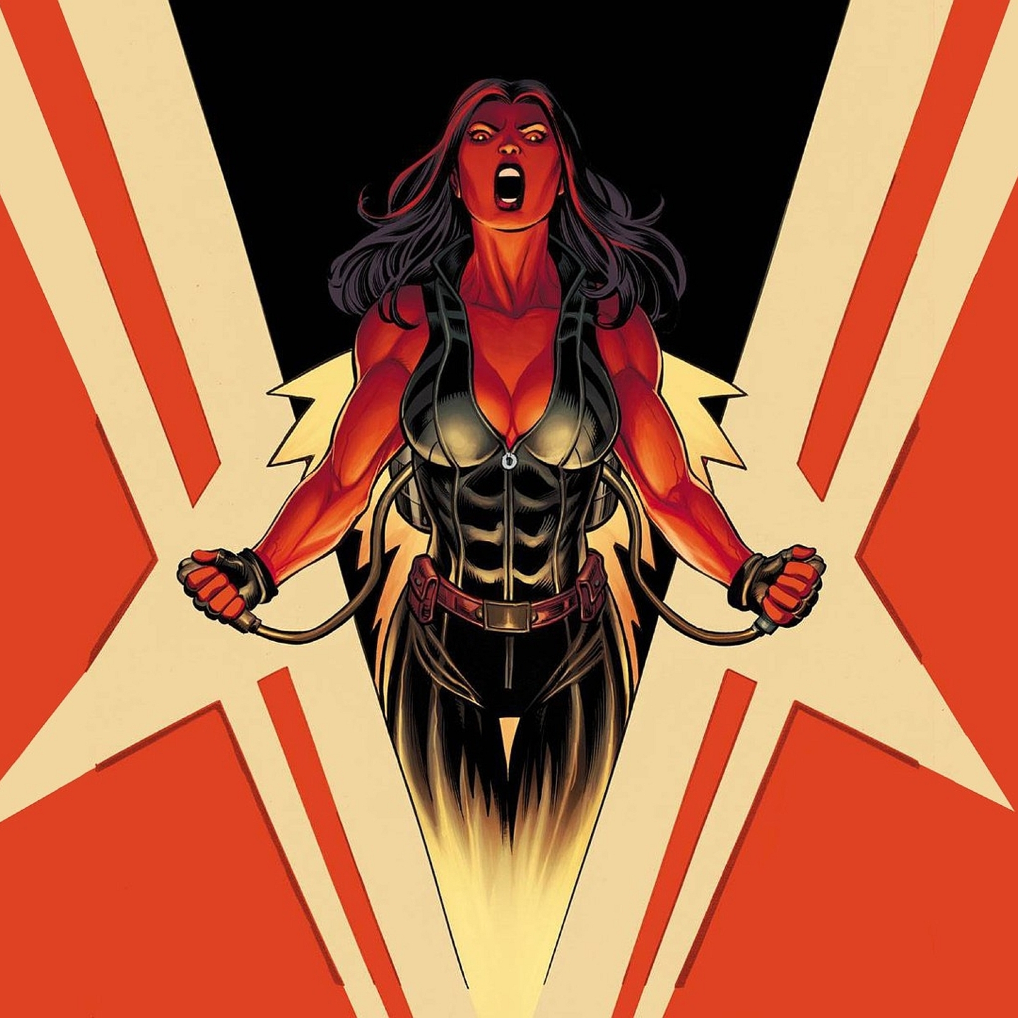 Marvel Red She-Hulk (2048x2048) Resolution Wallpaper.