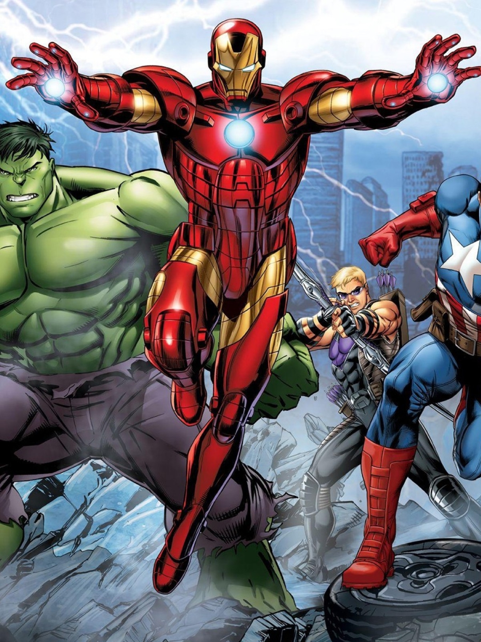 1536x2048 Marvel's Avengers Assemble Comic 1536x2048 Resolution