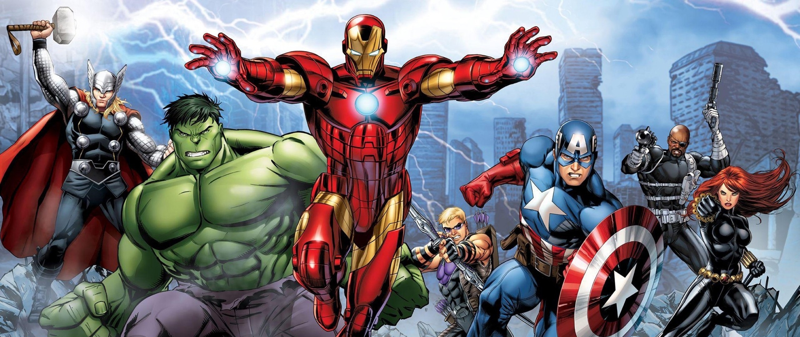 2560x1080 Marvel's Avengers Assemble Comic 2560x1080 Resolution