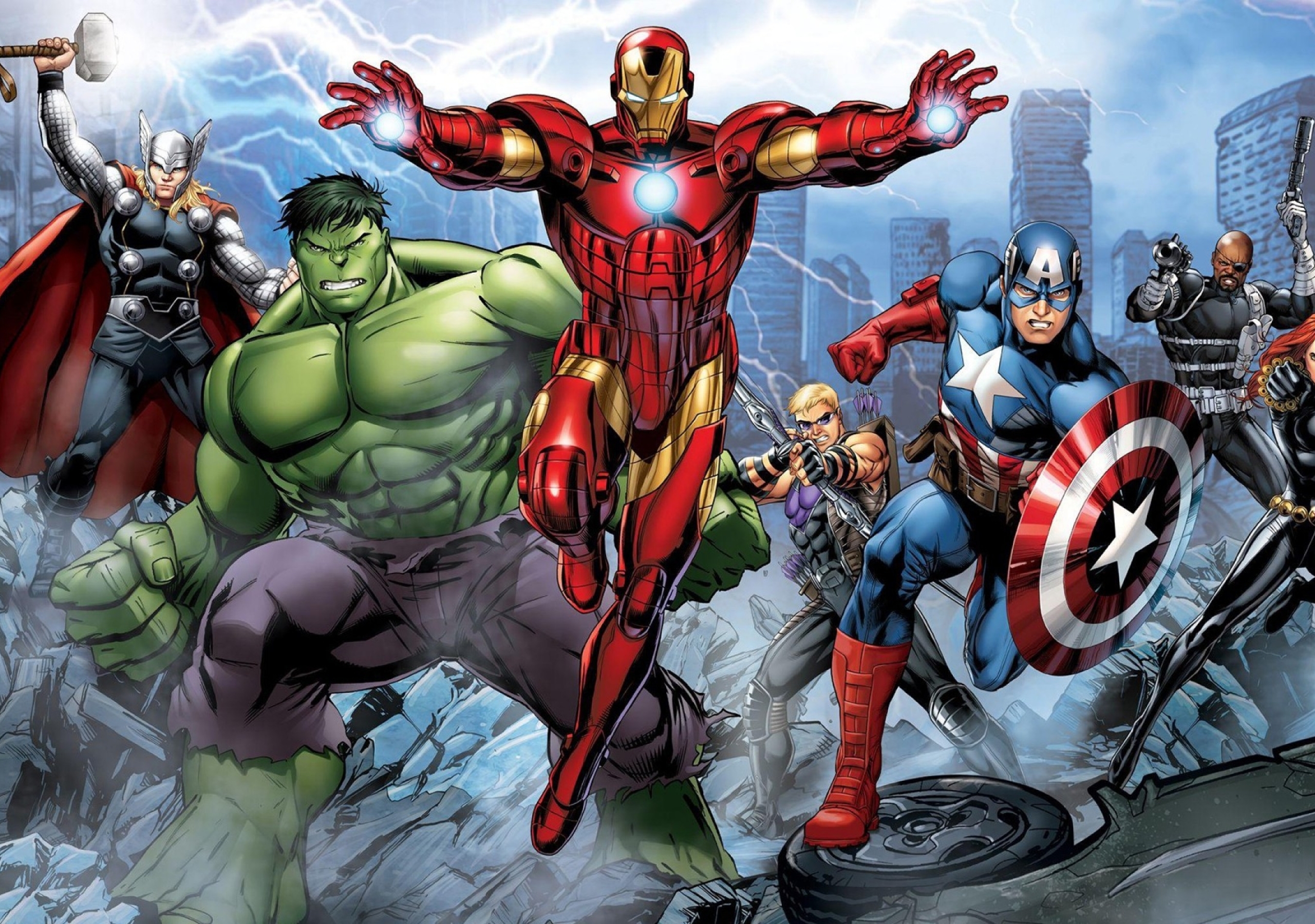 2560x1800 Marvel's Avengers Assemble Comic 2560x1800 Resolution