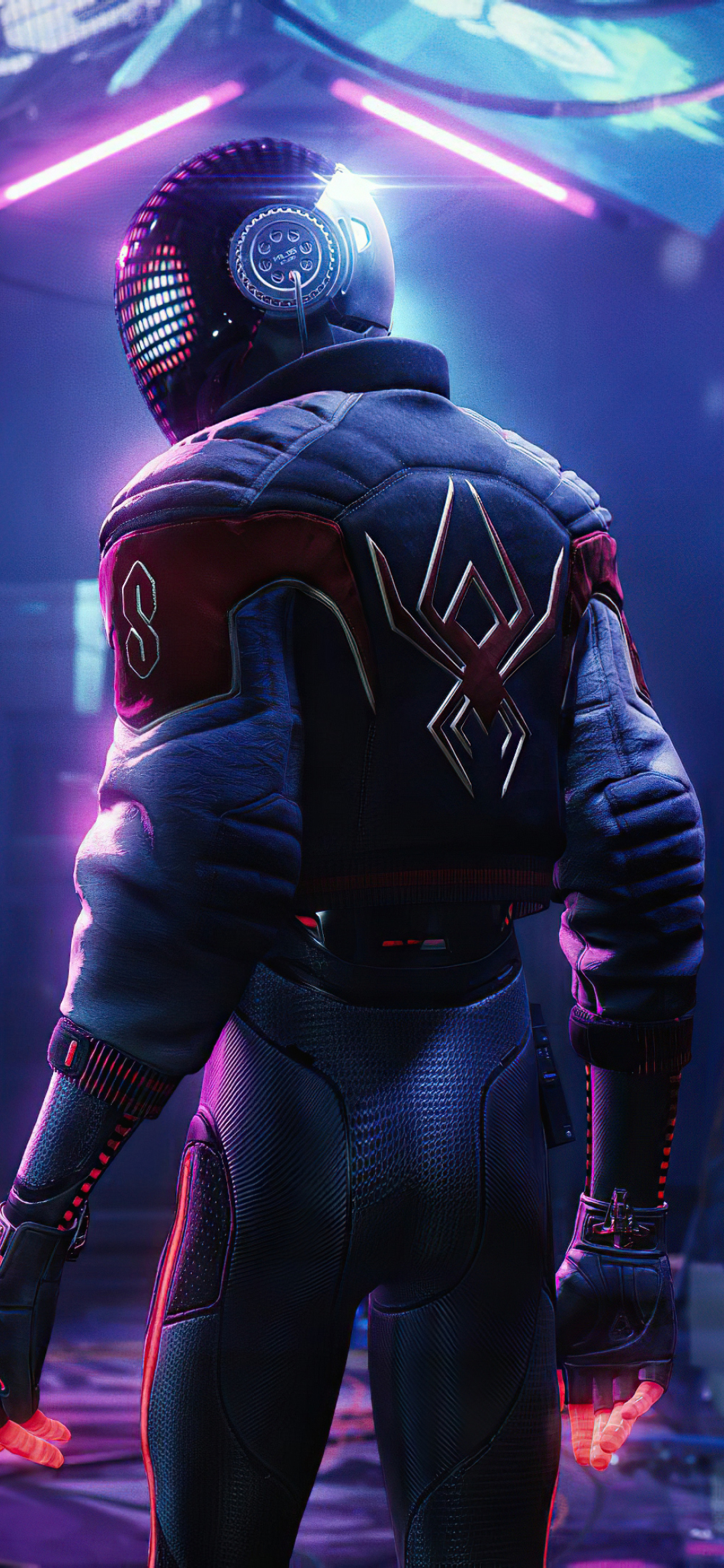 1080x2340 Marvel's Spider-Man Miles Morales Cyberpunk Suit 1080x2340