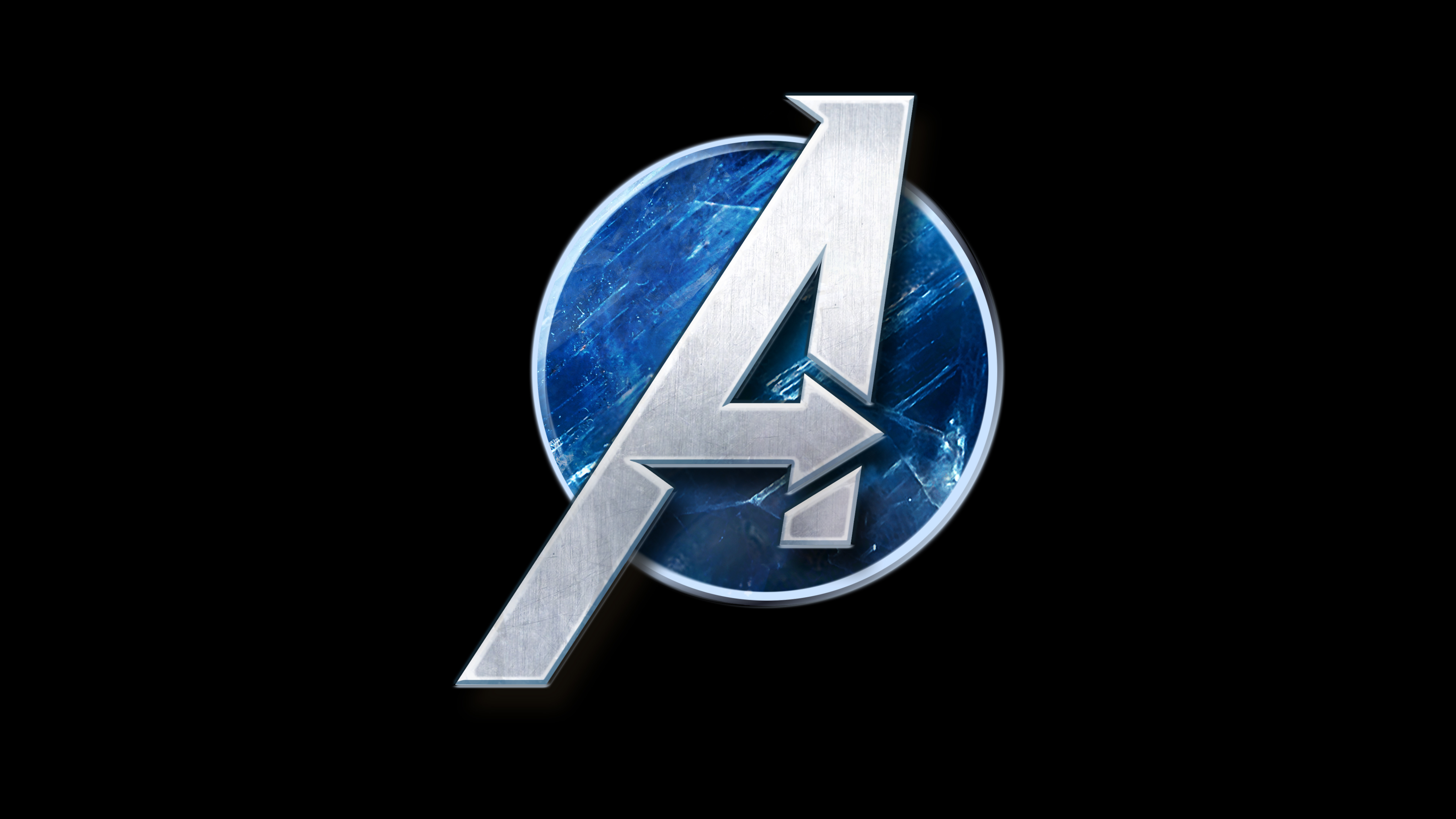 5120x2880 Resolution Marvels Avengers Game Logo 5K Wallpaper