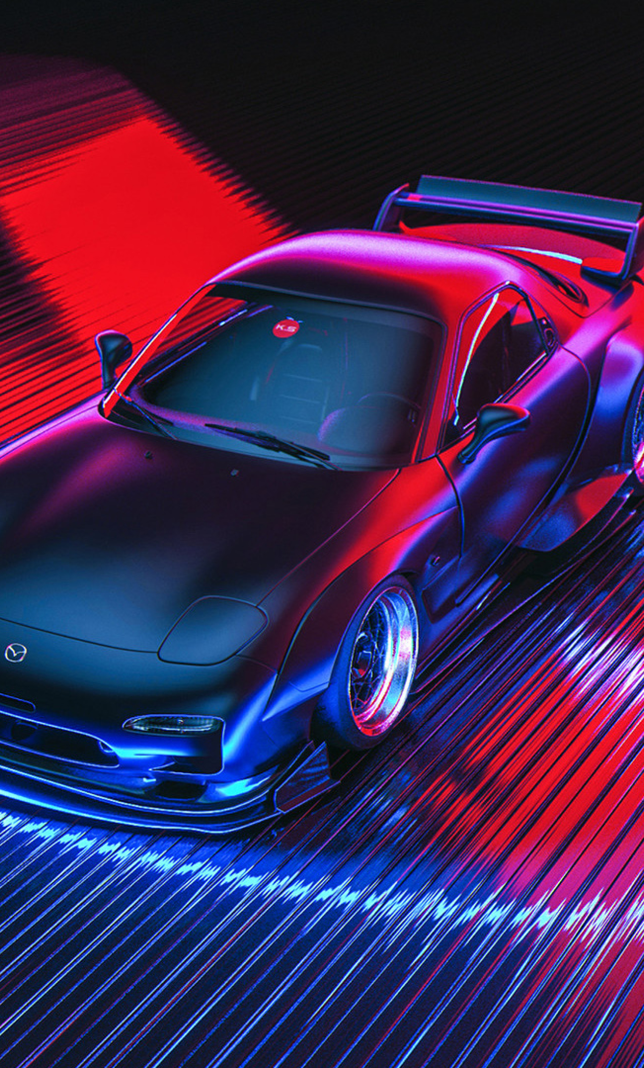 1280x21 Mazda Rx 7 Digital Art Iphone 6 Plus Wallpaper Hd Cars 4k Wallpapers Images Photos And Background