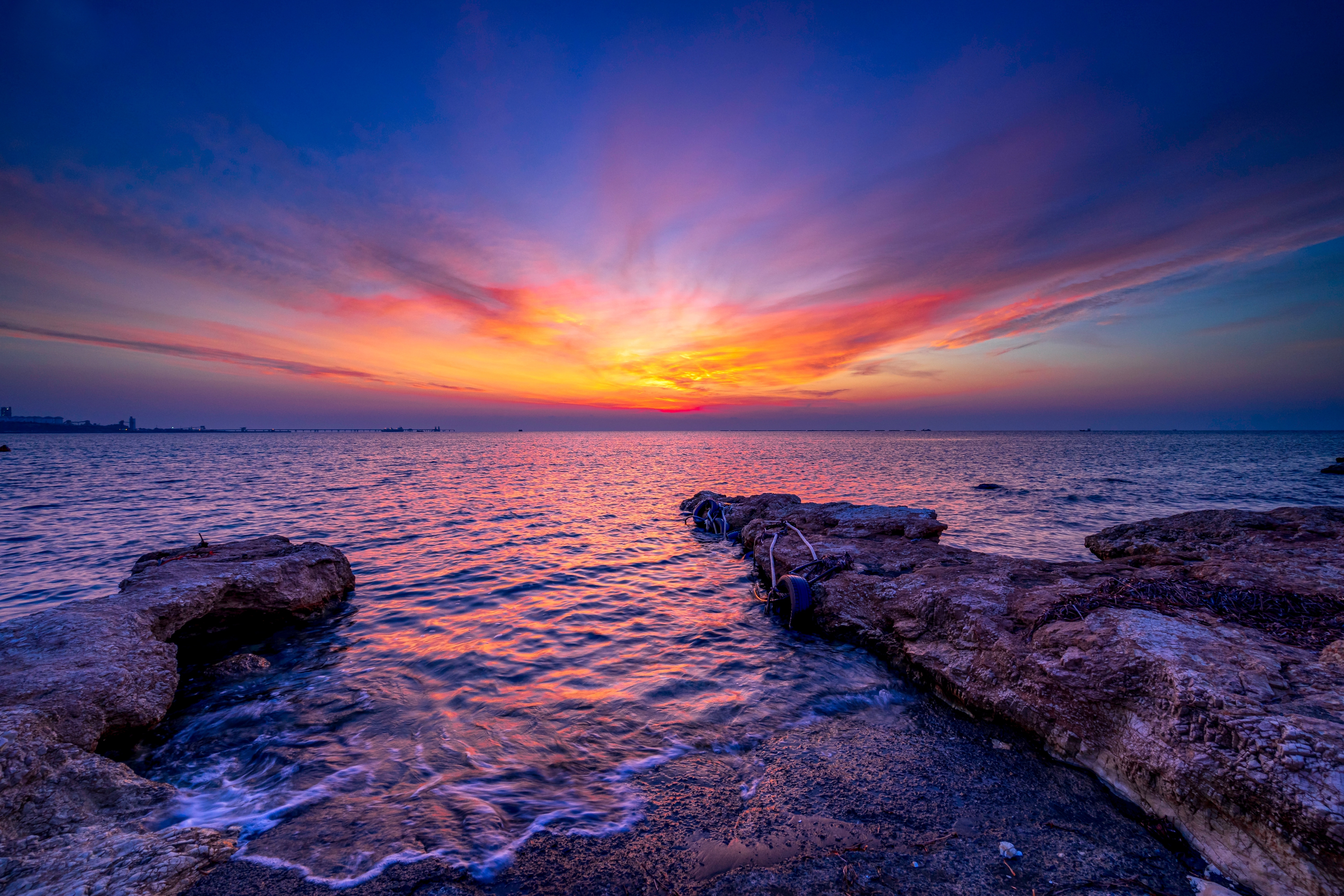 My Favorite  Stunning sunset sky Beach sunset  Sunset  Beach Colorful Ocean  Sunset HD phone wallpaper  Pxfuel