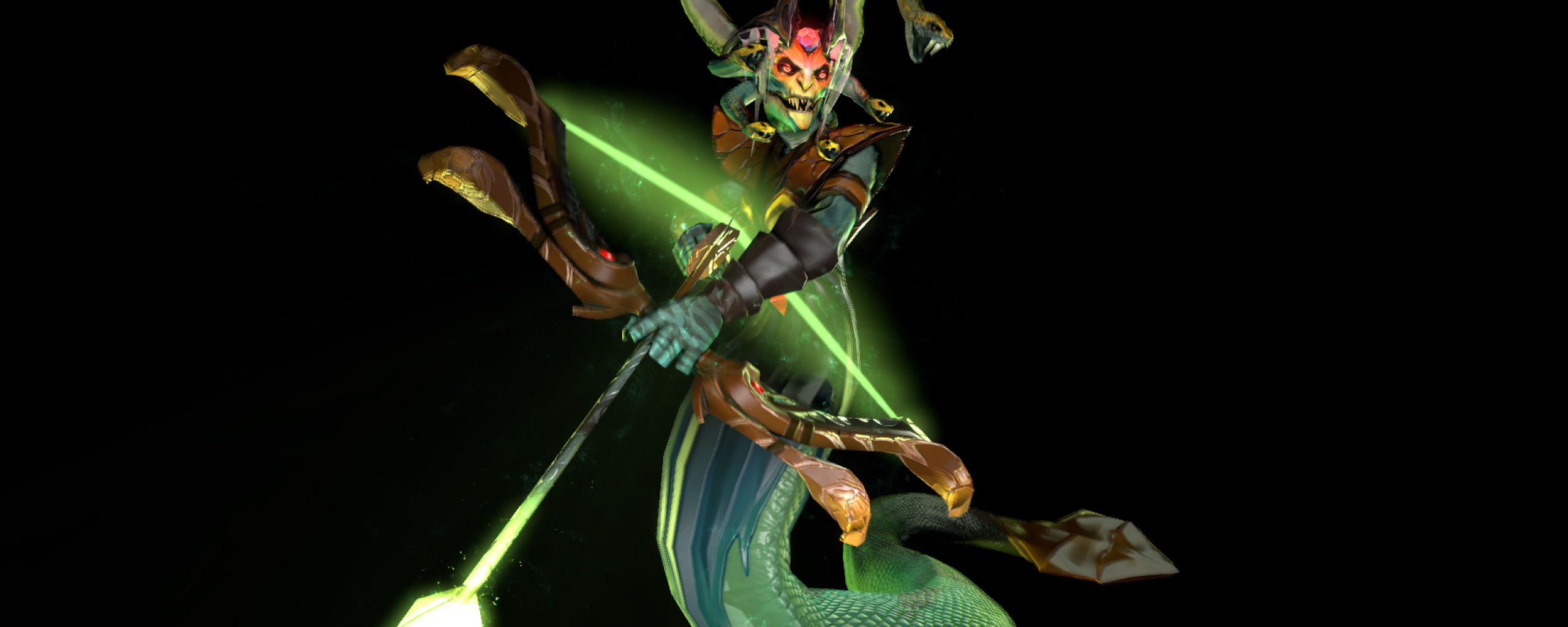 2560x1024 Medusa 3d Art Dota 2 2560x1024 Resolution