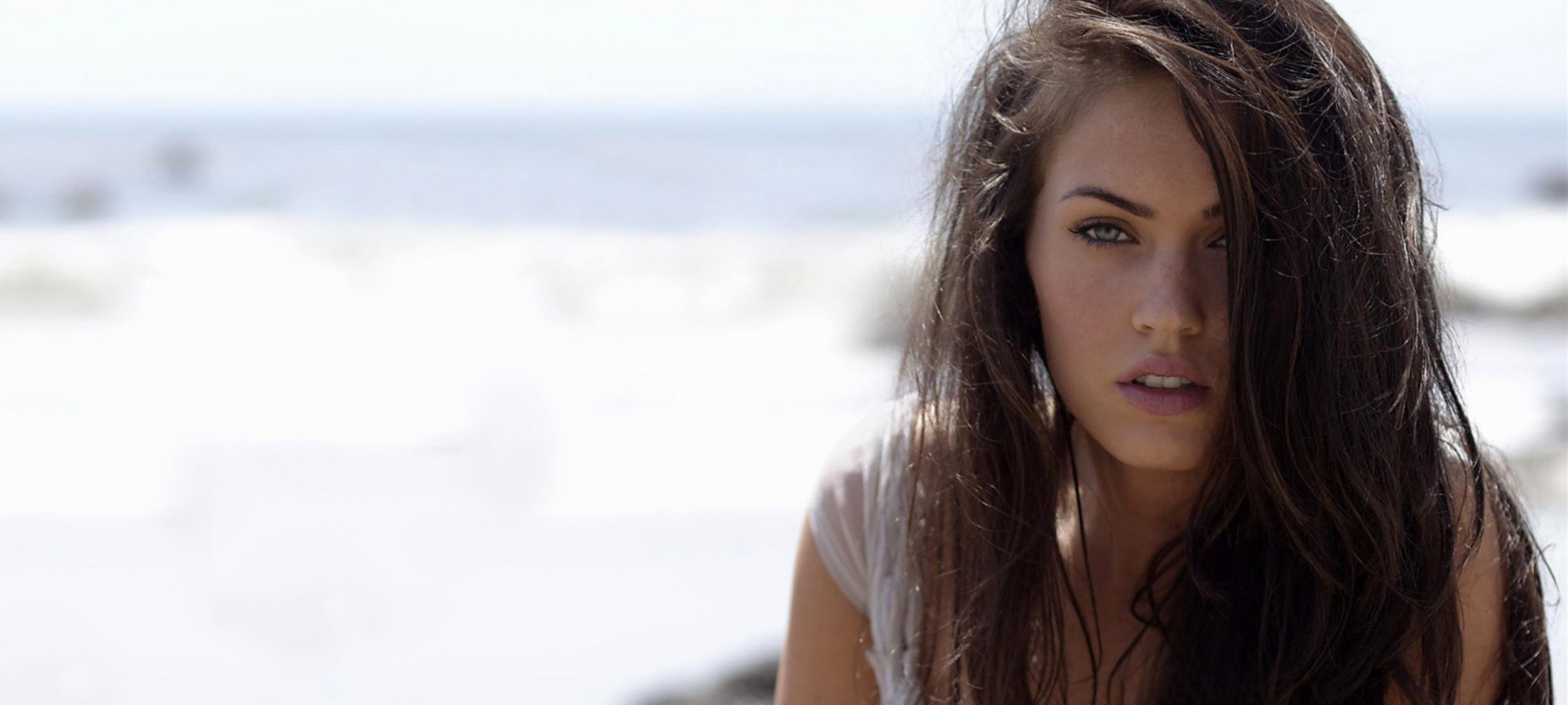 3200x1440 Megan Fox Beach Wallpapers 3200x1440 Resolution Wallpaper Hd