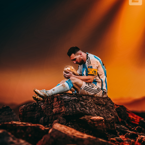 500x500 Messi With Fifa World Cup 2022 500x500 Resolution Wallpaper Hd