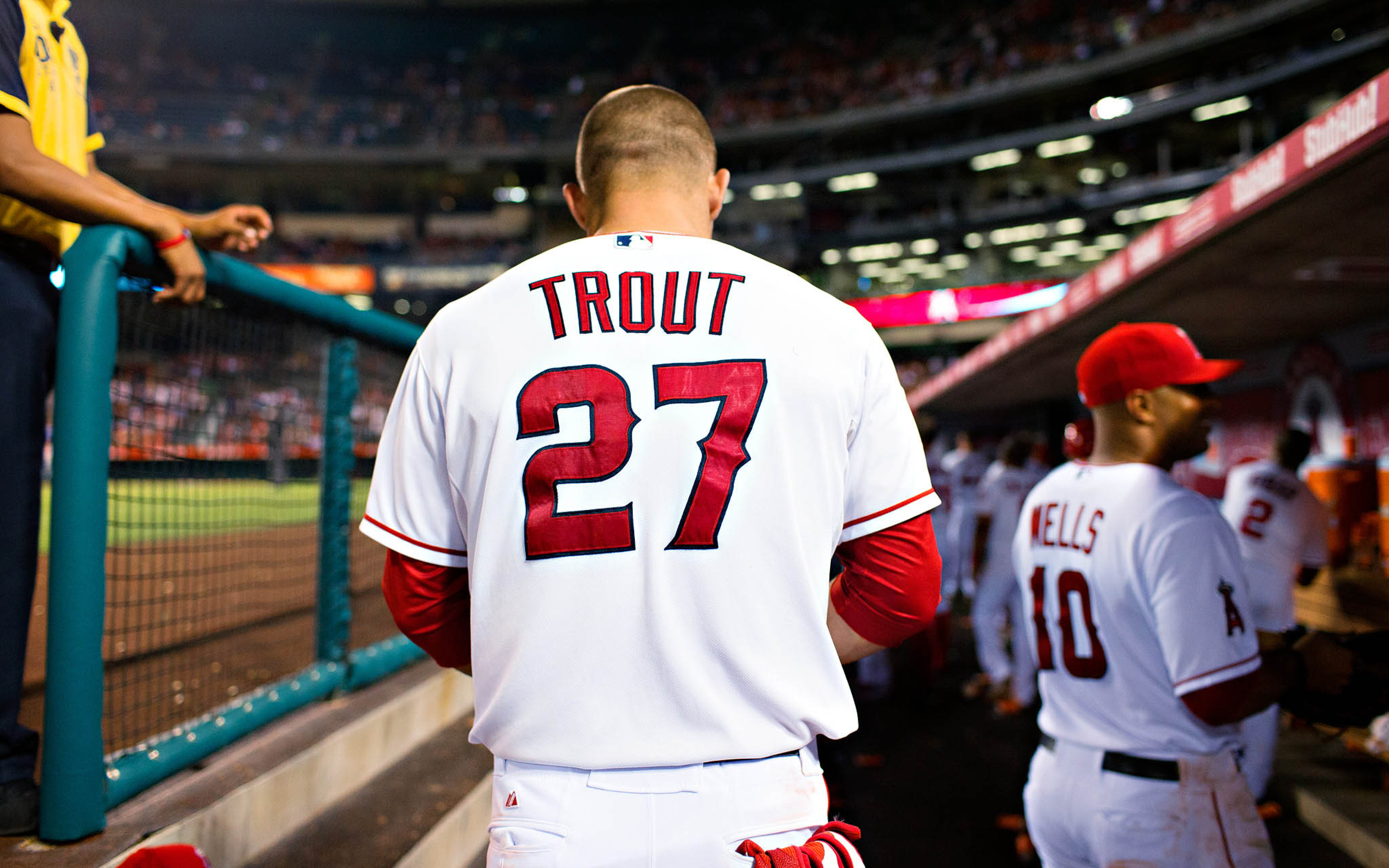 3840x2400 mike trout, baseball, los angeles angels of ...
