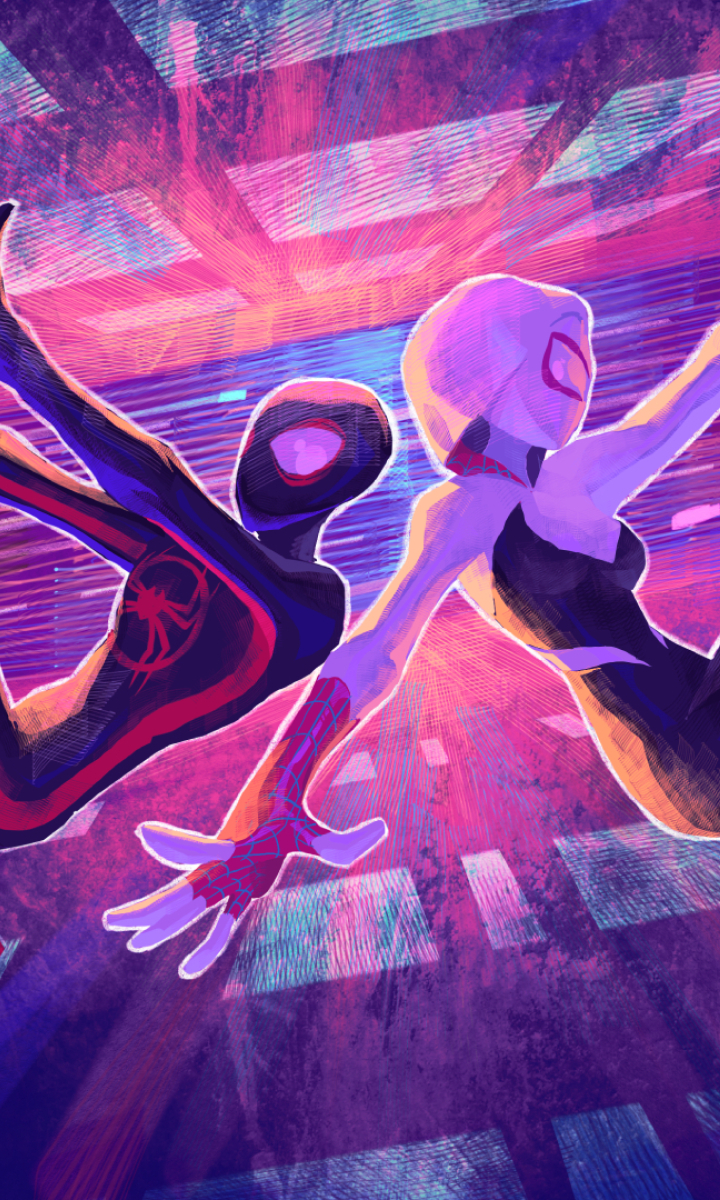 720x1200 Miles Morales And Gwen Stacy The Spider Verse 720x1200 Resolution Wallpaper Hd Movies 4k 