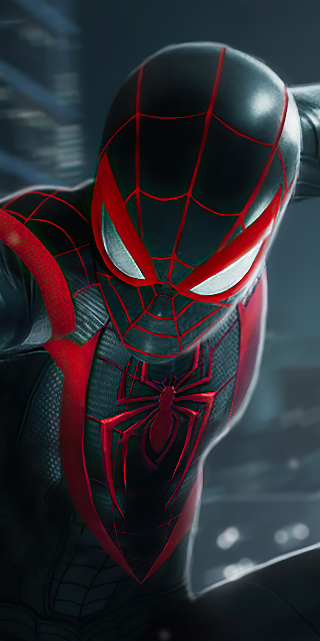 1080x2160 Miles Morales Spider Man Black Suit One Plus 5thonor 7x