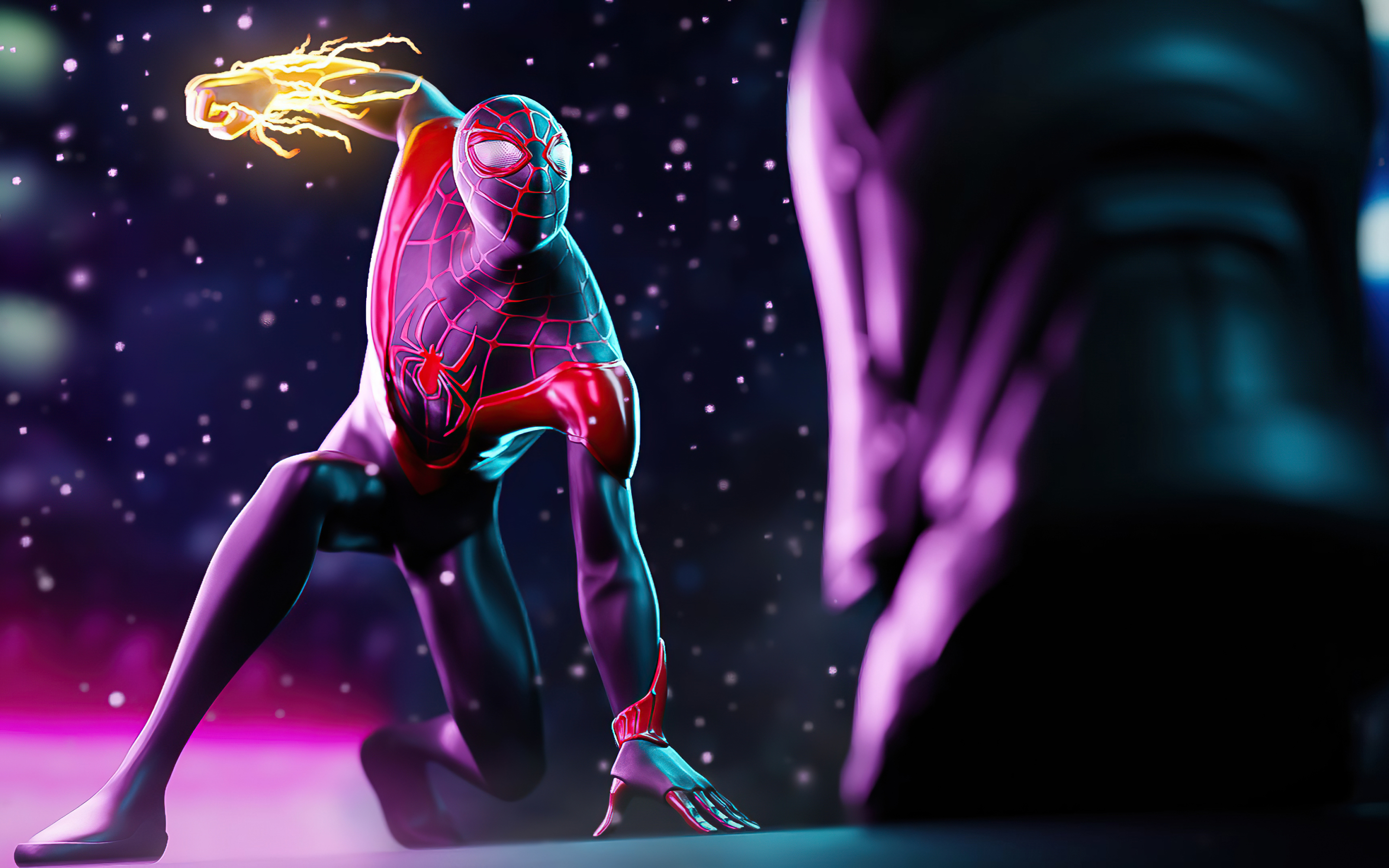 2880x1800 Miles Morales Spider-Man Fire Hand Macbook Pro Retina Wallpaper,  HD Games 4K Wallpapers, Images, Photos and Background - Wallpapers Den