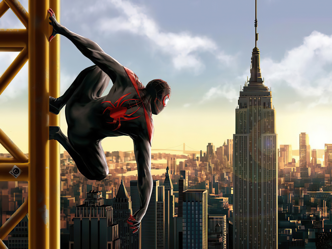 1152x864 Miles Morales Spider Man Into The Spider Verse 1152x864