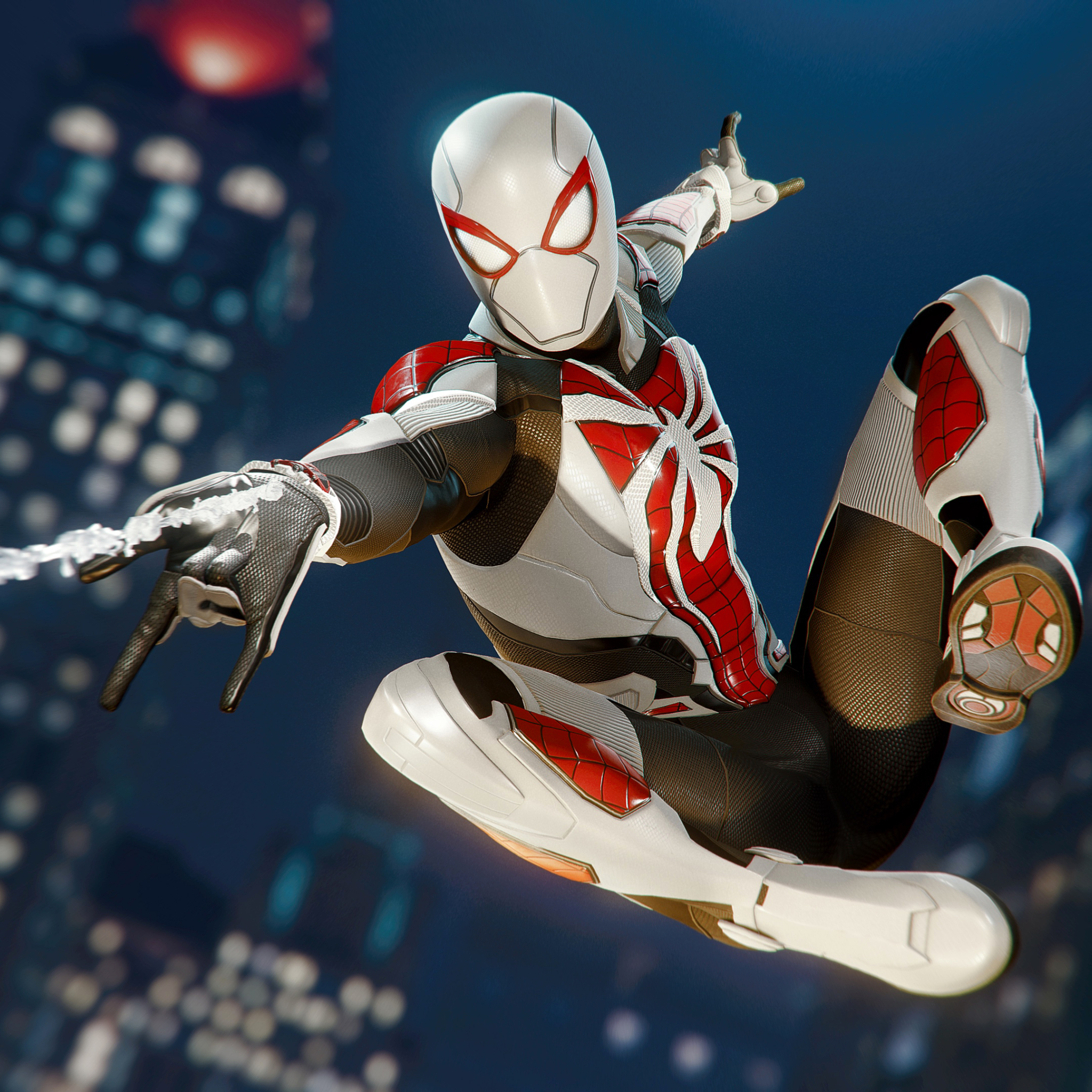 Spider Man Miles Morales White Suit