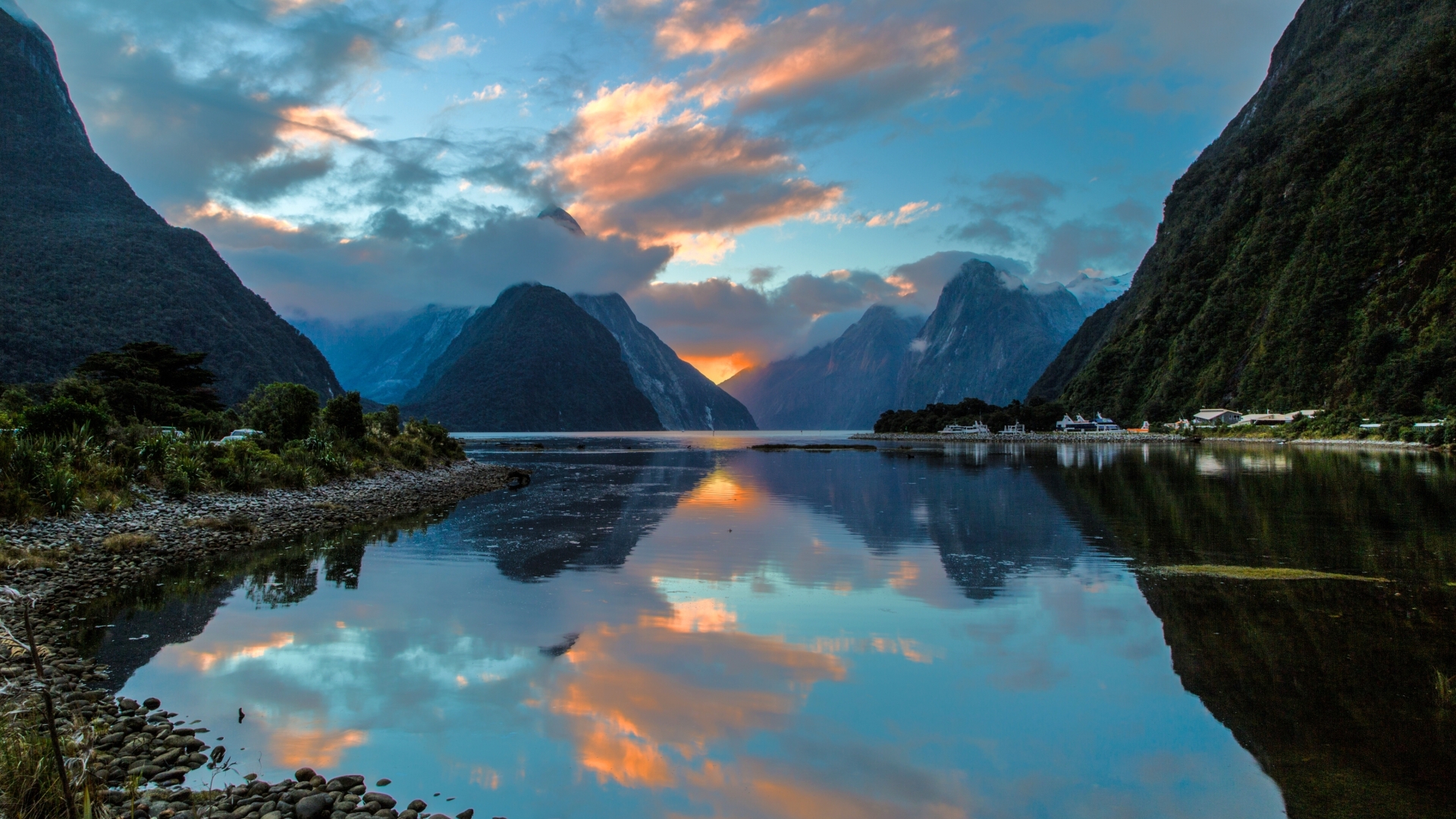 1920x1080 Resolution milford sound, new zealand, bay 1080P Laptop Full