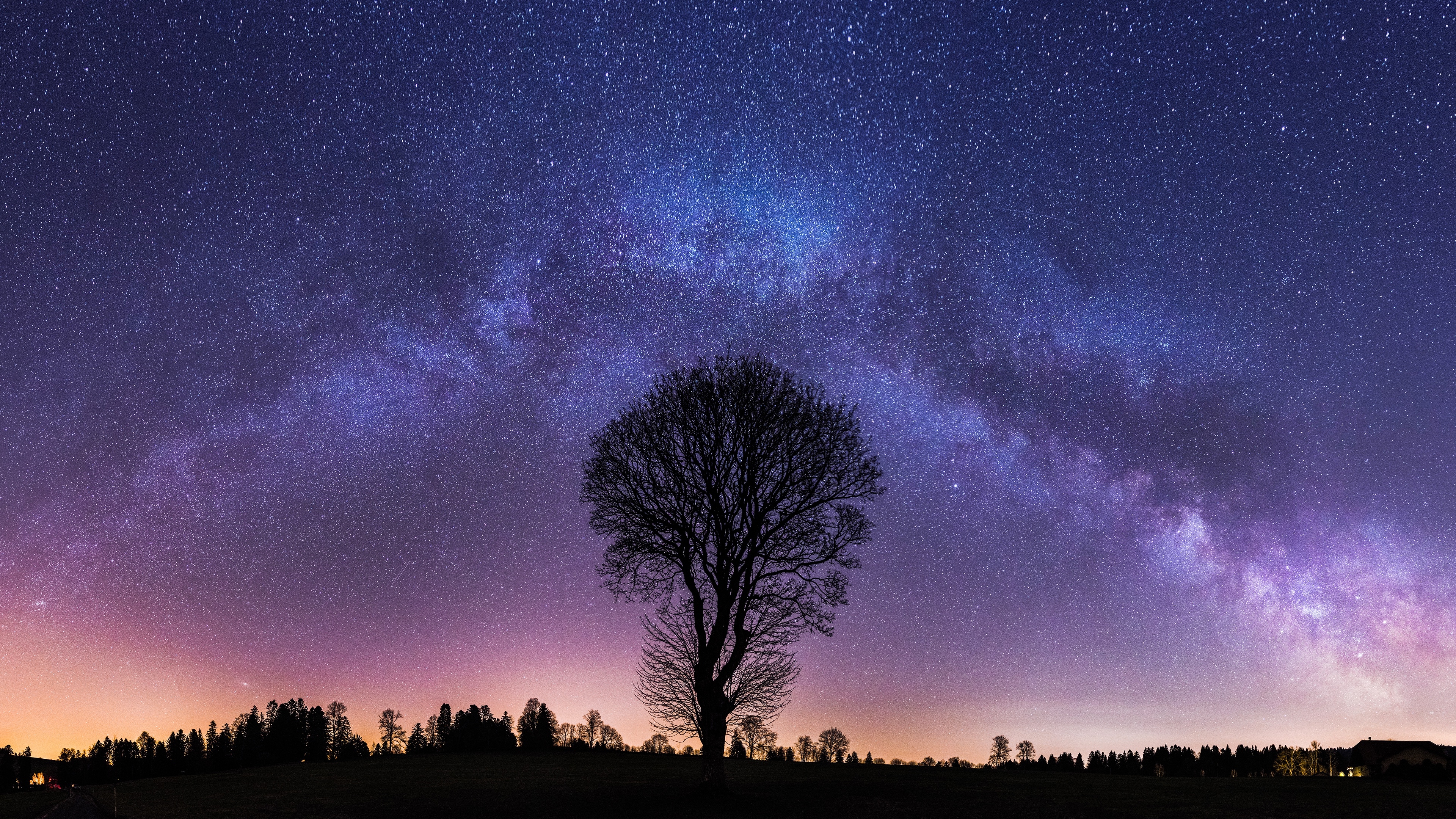 Milky Way and Lonely Tree Wallpaper, HD Nature 4K Wallpapers, Images, Photos  and Background - Wallpapers Den