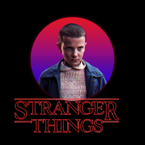 500x500 Resolution Millie Bobby Brown As Eleven In Stranger Things Logo ...