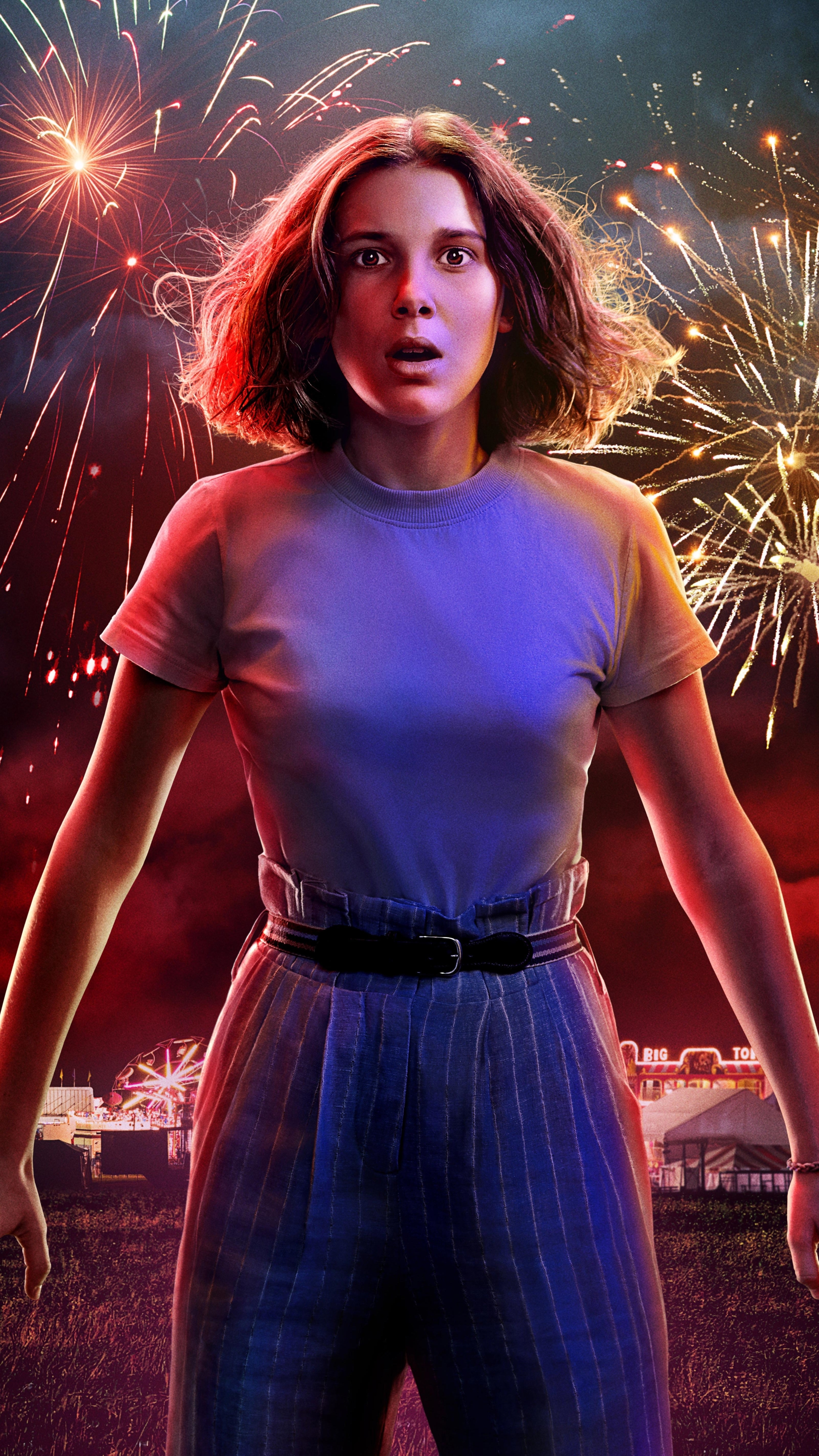 2160x3840 Millie Bobby Brown As Eleven Stranger Things 3 Poster Sony