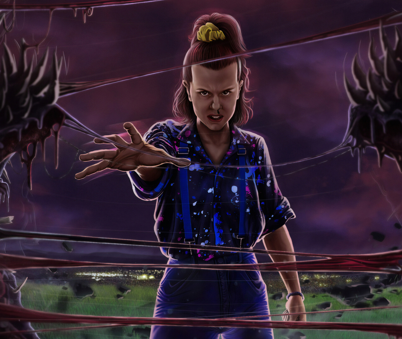 1280x1080 Millie Bobby Brown Stranger Things Art 1280x1080 Resolution