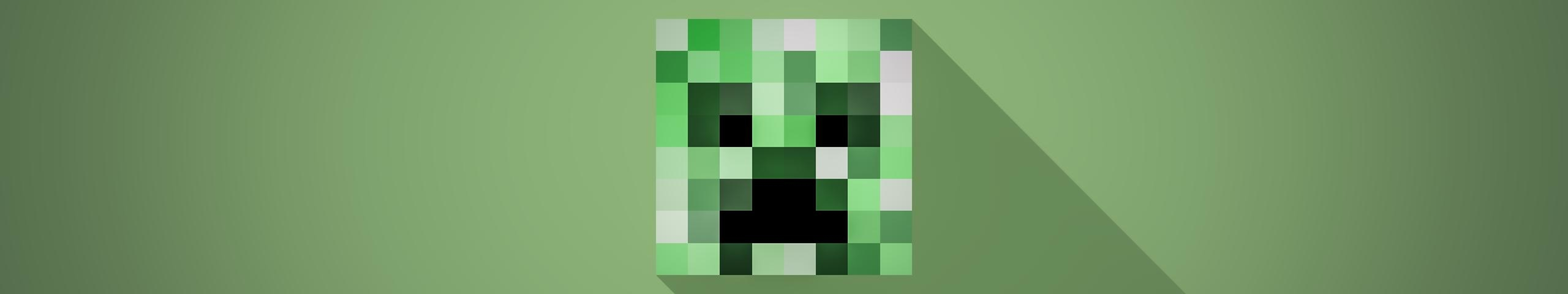 7680x1440 Minecraft Minimalist Creeper 7680x1440 Resolution Wallpaper Hd Minimalist 4k 