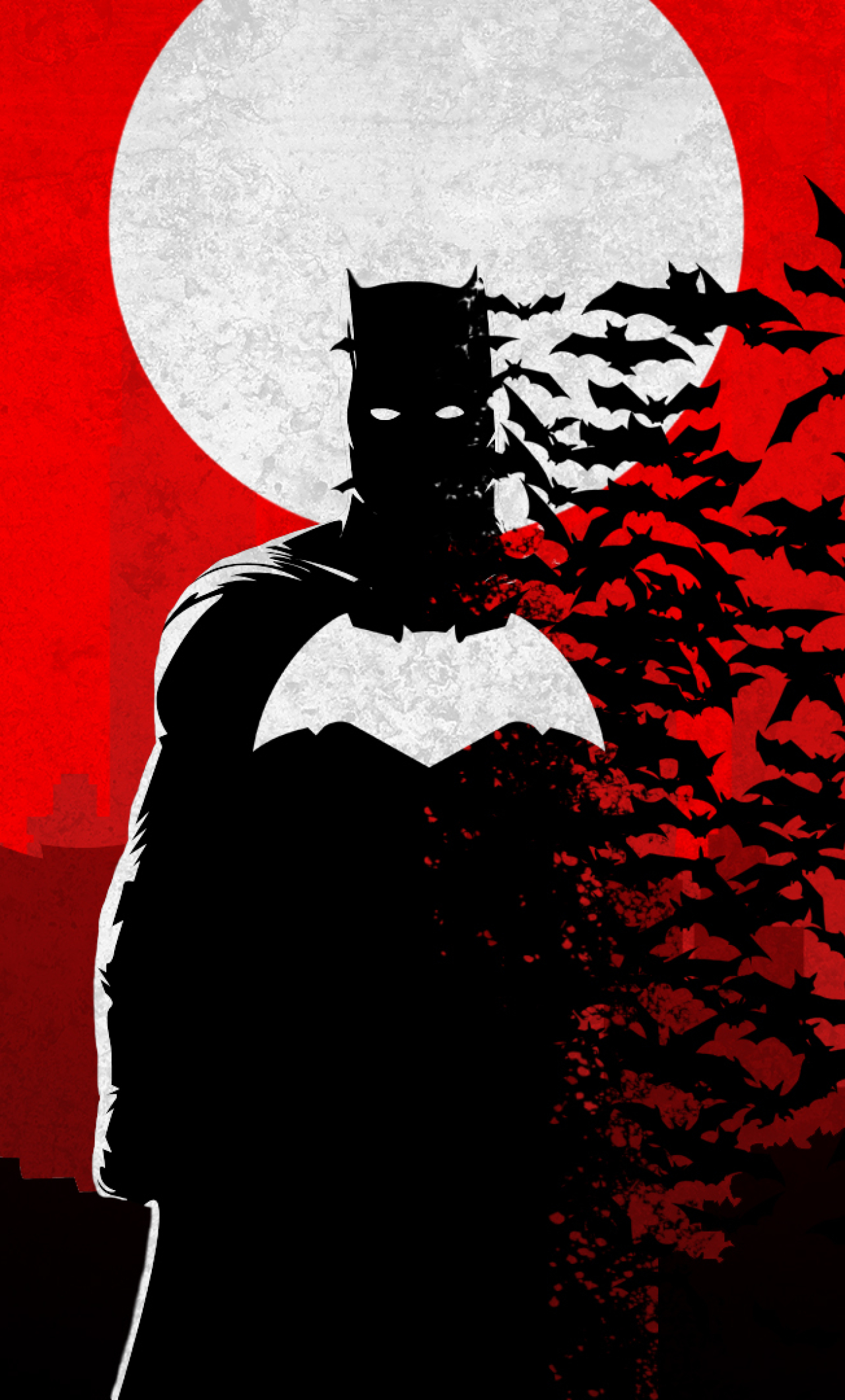 1280x2120 Minimal Batman Artwork Iphone 6 Plus Wallpaper Hd