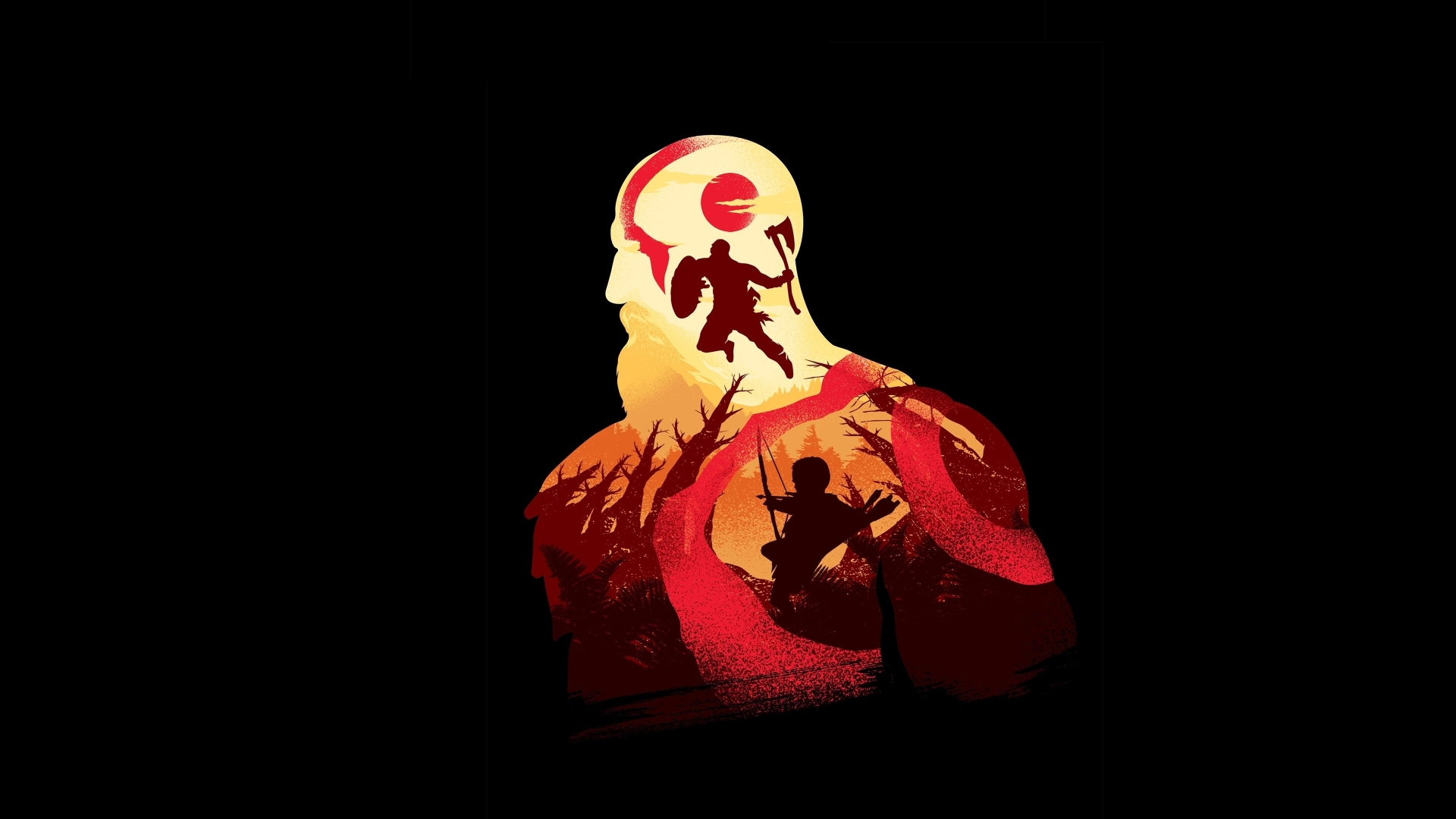 1920x1080 Minimal God Of War Game Artwork 2019 1080P Laptop Full HD  Wallpaper, HD Games 4K Wallpapers, Images, Photos and Background -  Wallpapers Den