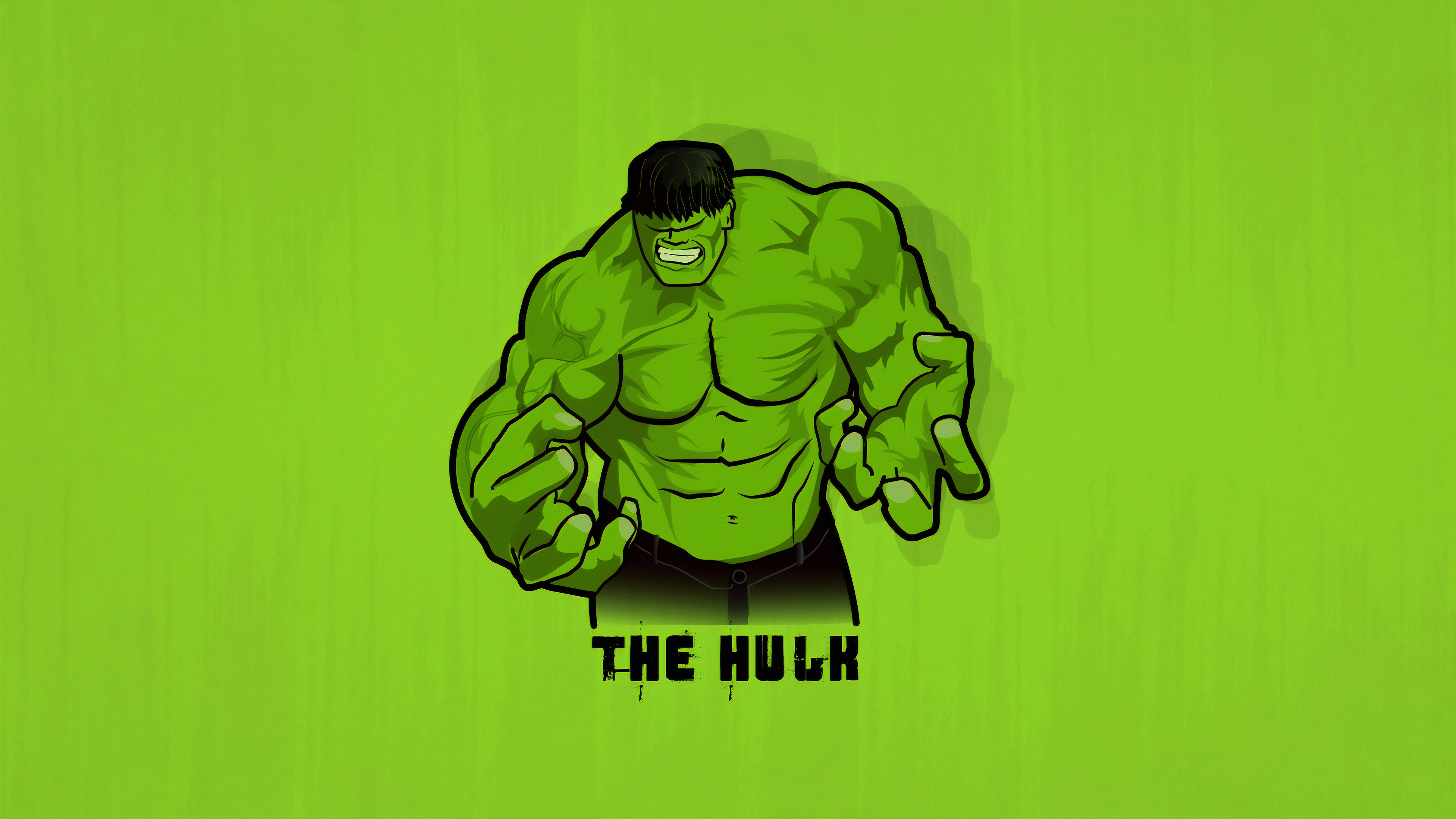 Minimal Hulk Wallpaper, HD Superheroes