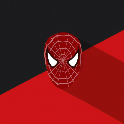 500x500 Resolution Minimal Spiderman Mask 500x500 Resolution Wallpaper ...