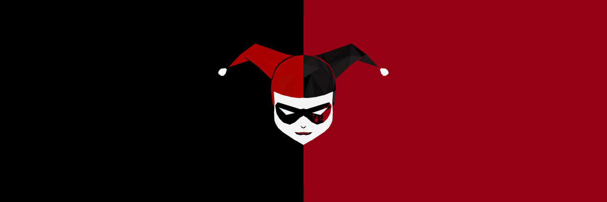 1200x400 Minimalism Harley Quinn 1200x400 Resolution Wallpaper, HD