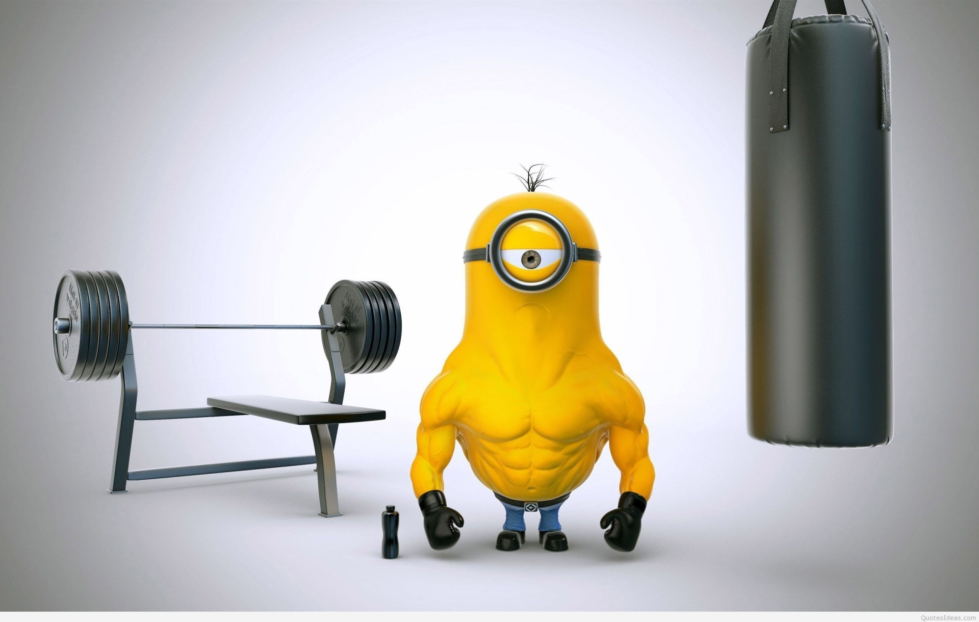 Minion in Gym Wallpaper, HD Artist 4K Wallpapers, Images, Photos and  Background - Wallpapers Den