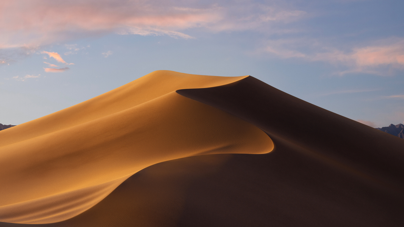 Download Mojave Day Desert Macos 1366x768 Resolution, HD 4K Wallpaper