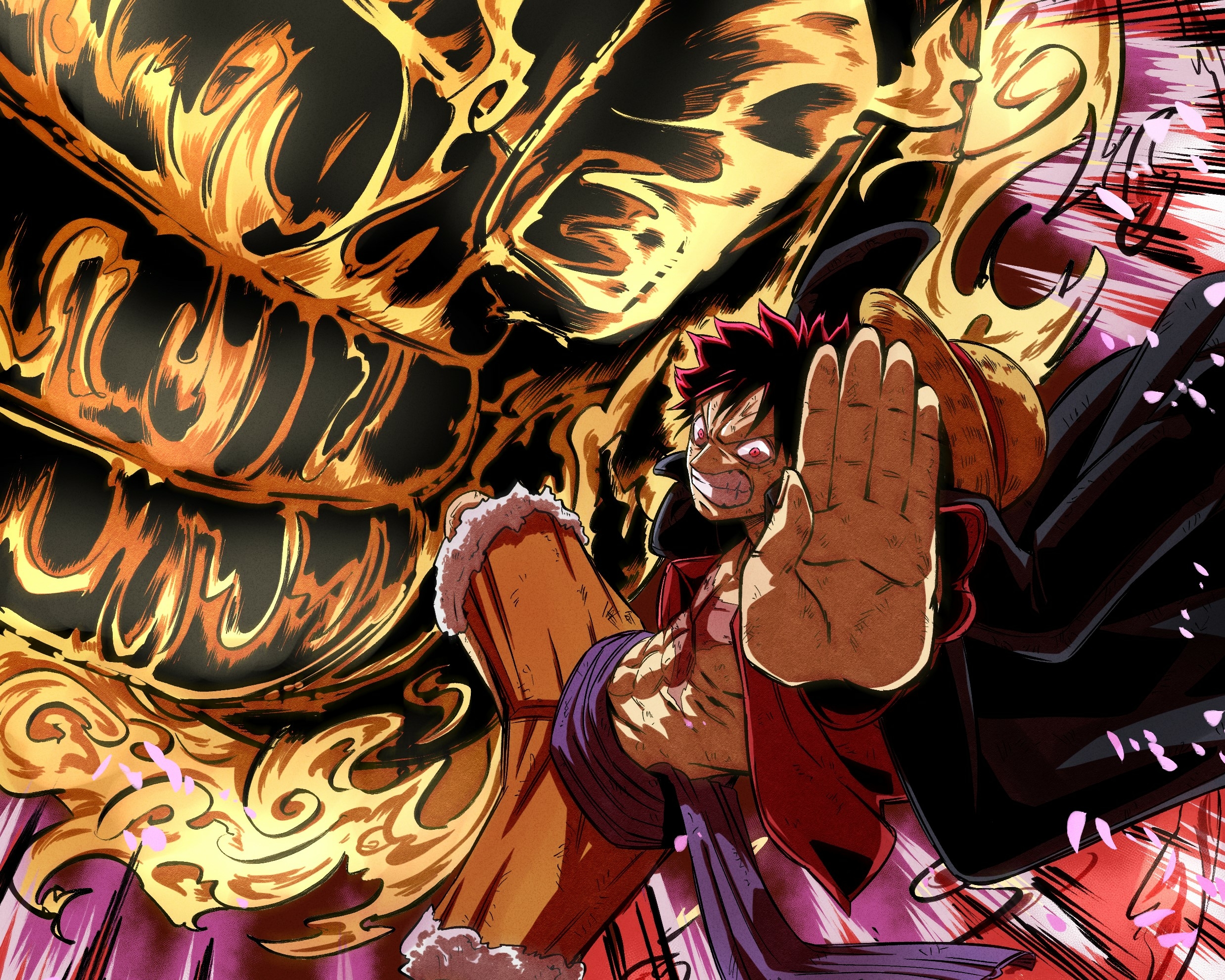 Monkey D. Luffy One Piece HD Colorful Art Wallpaper, HD Anime 4K Wallpapers,  Images, Photos and Background - Wallpapers Den