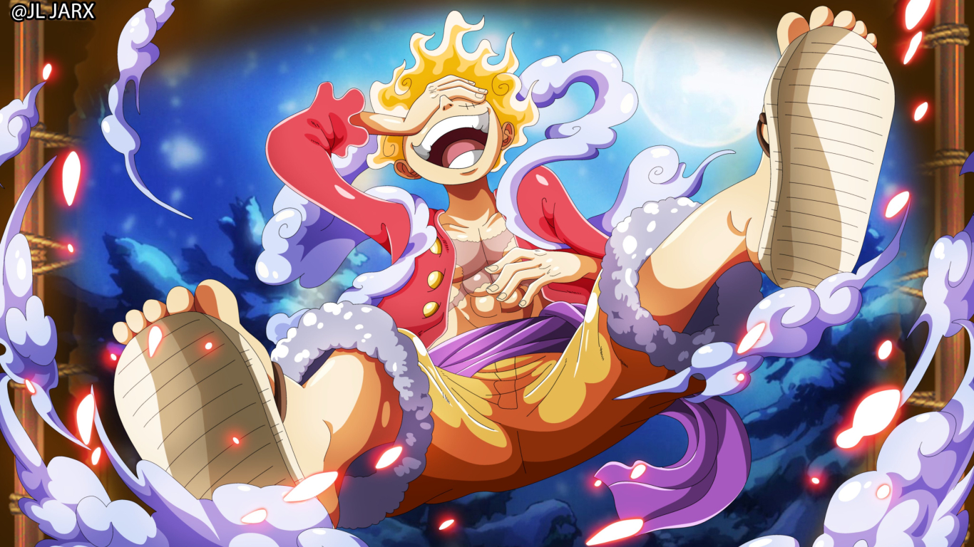 1366x768 Monkey Luffy Gear 5 Art One Piece 1366x768 Resolution Wallpaper, HD  Anime 4K Wallpapers, Images, Photos and Background - Wallpapers Den