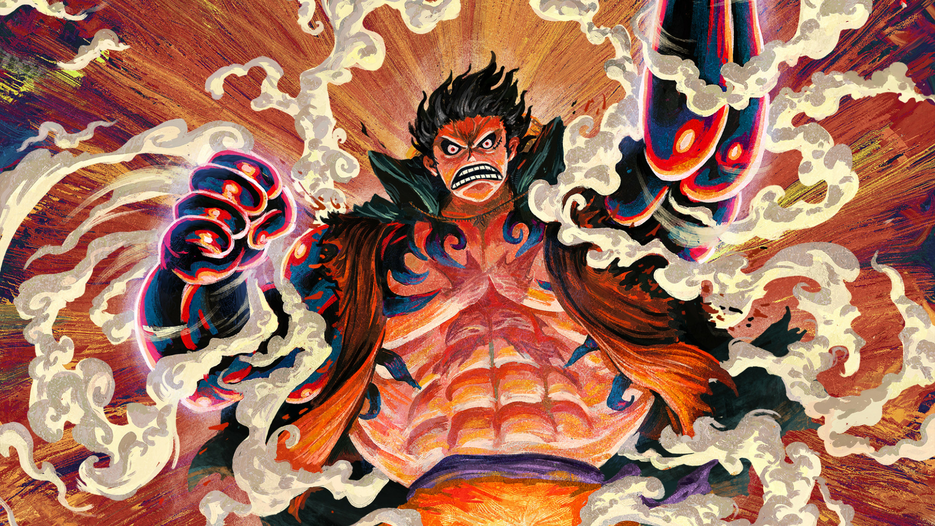 Sun God Nika Wallpaper 4K, Luffy, One Piece